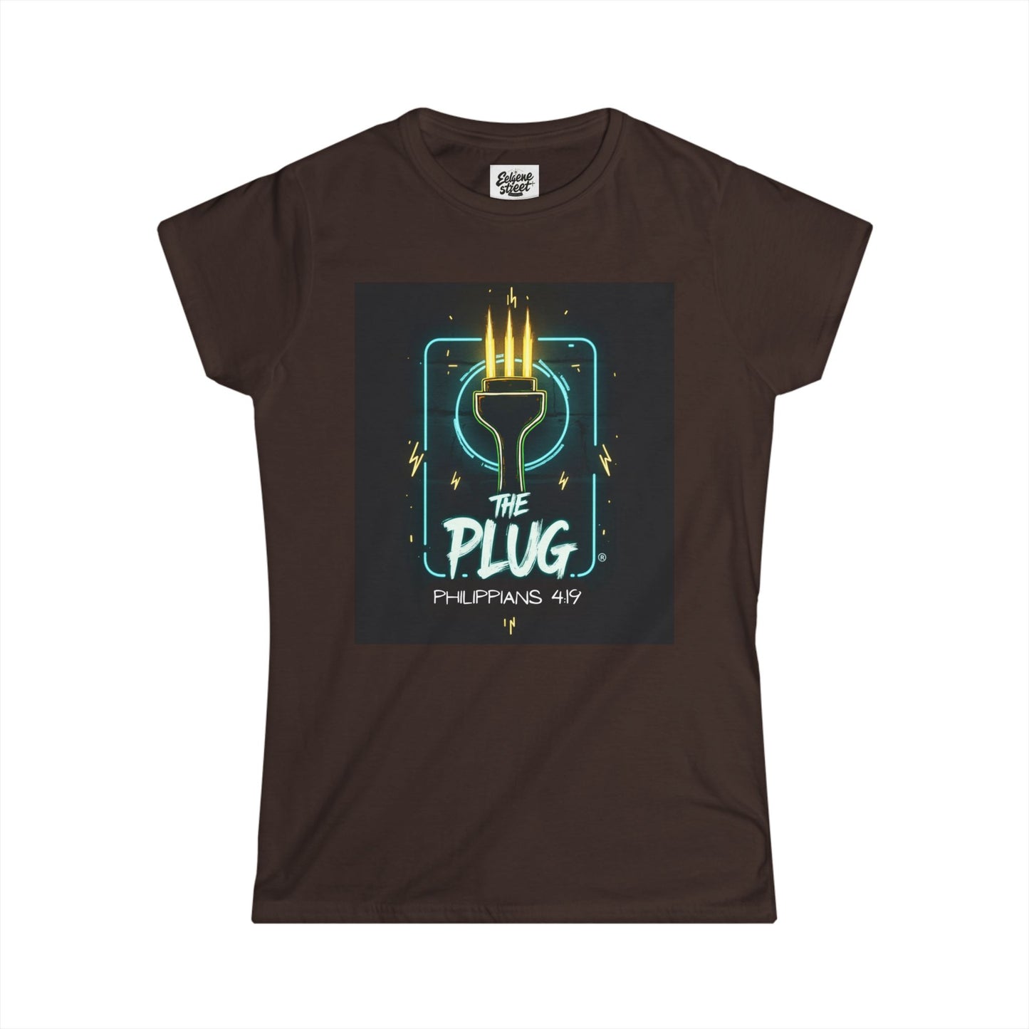 Christian Softstyle Tee - Philippians 4:19 'The Plug'