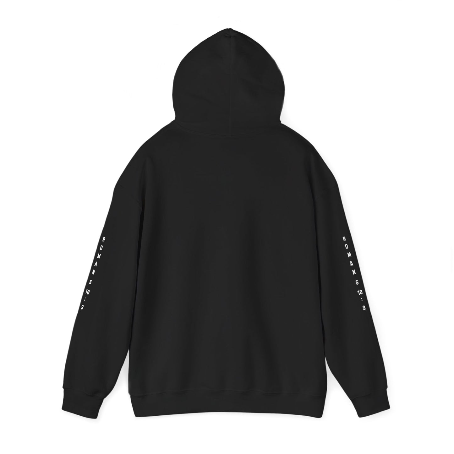Christian Faith Hoodie with Roman 10:9 and Ephesians 6:17 Design