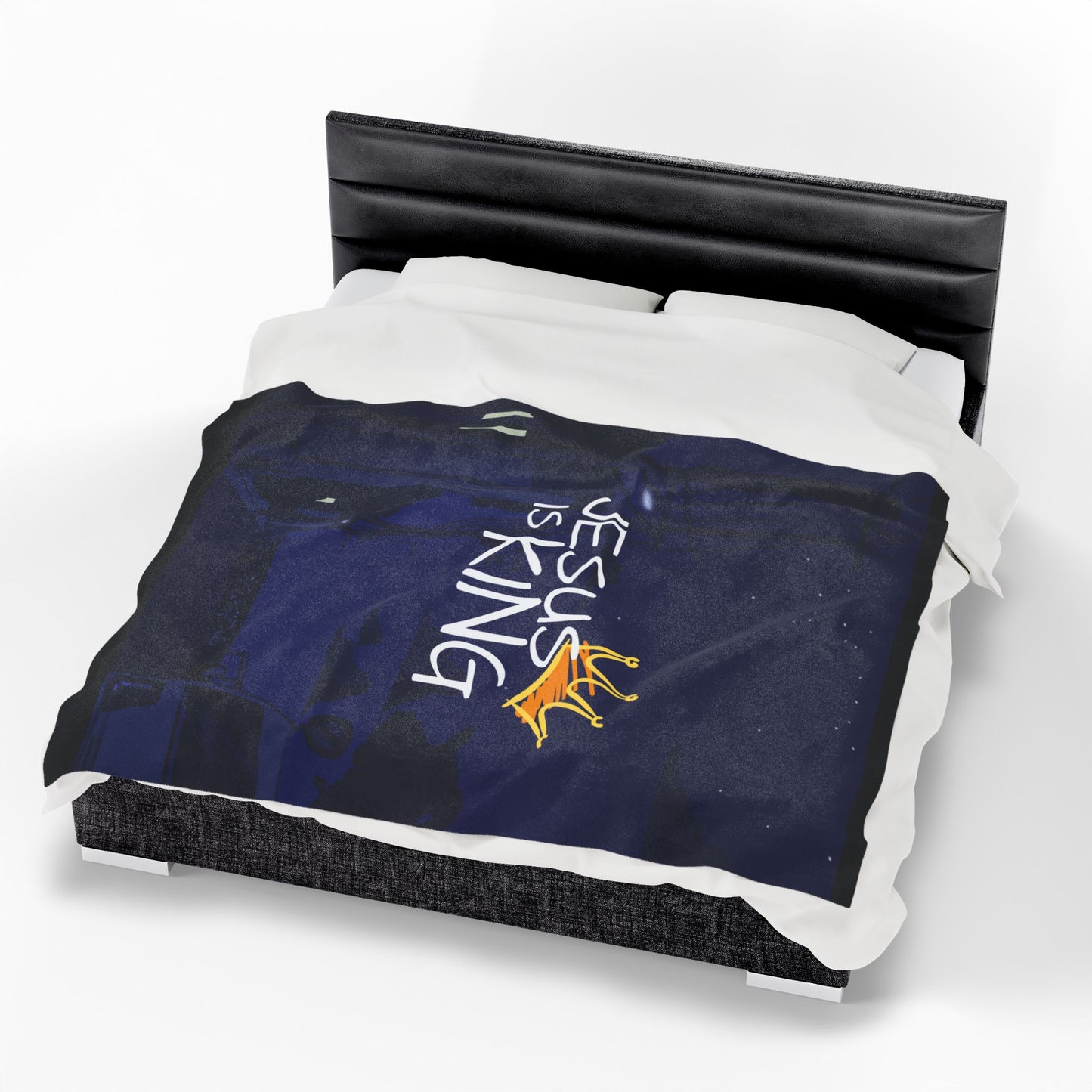Plush Blanket - Jesus Christ is King Design