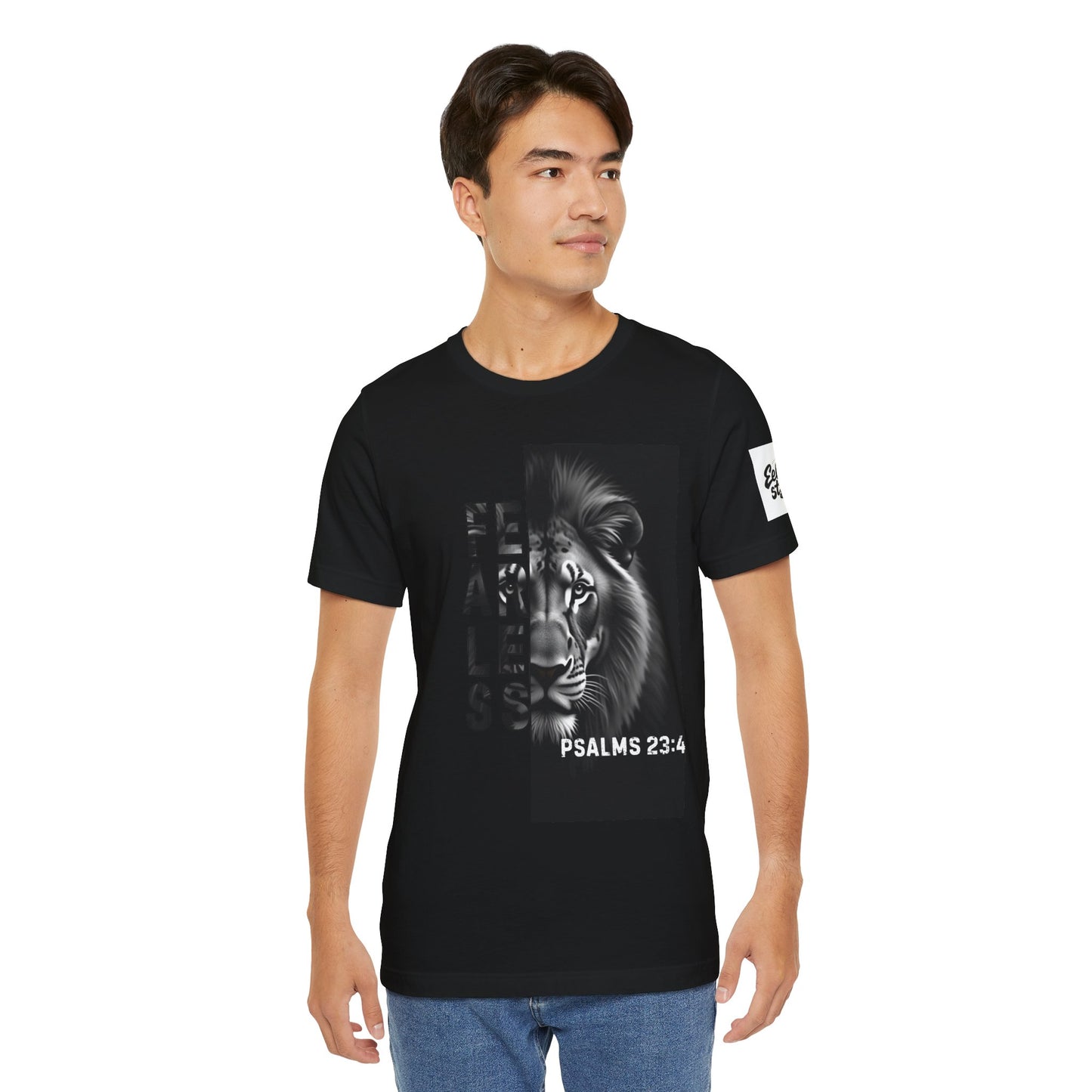 Fearless Unisex T-Shirt with Psalm 23:4 Design