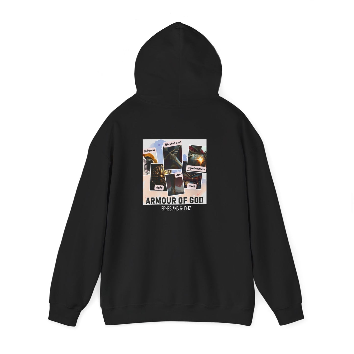 Armor of God Hoodie Sweatshirt - Ephesians 6:10-17 Design