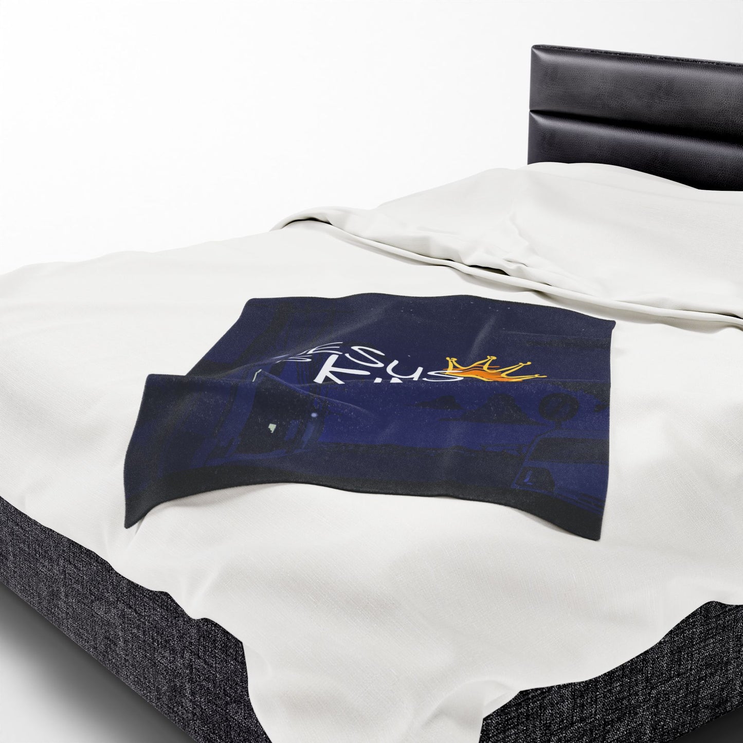 Plush Blanket - Jesus Christ is King Design