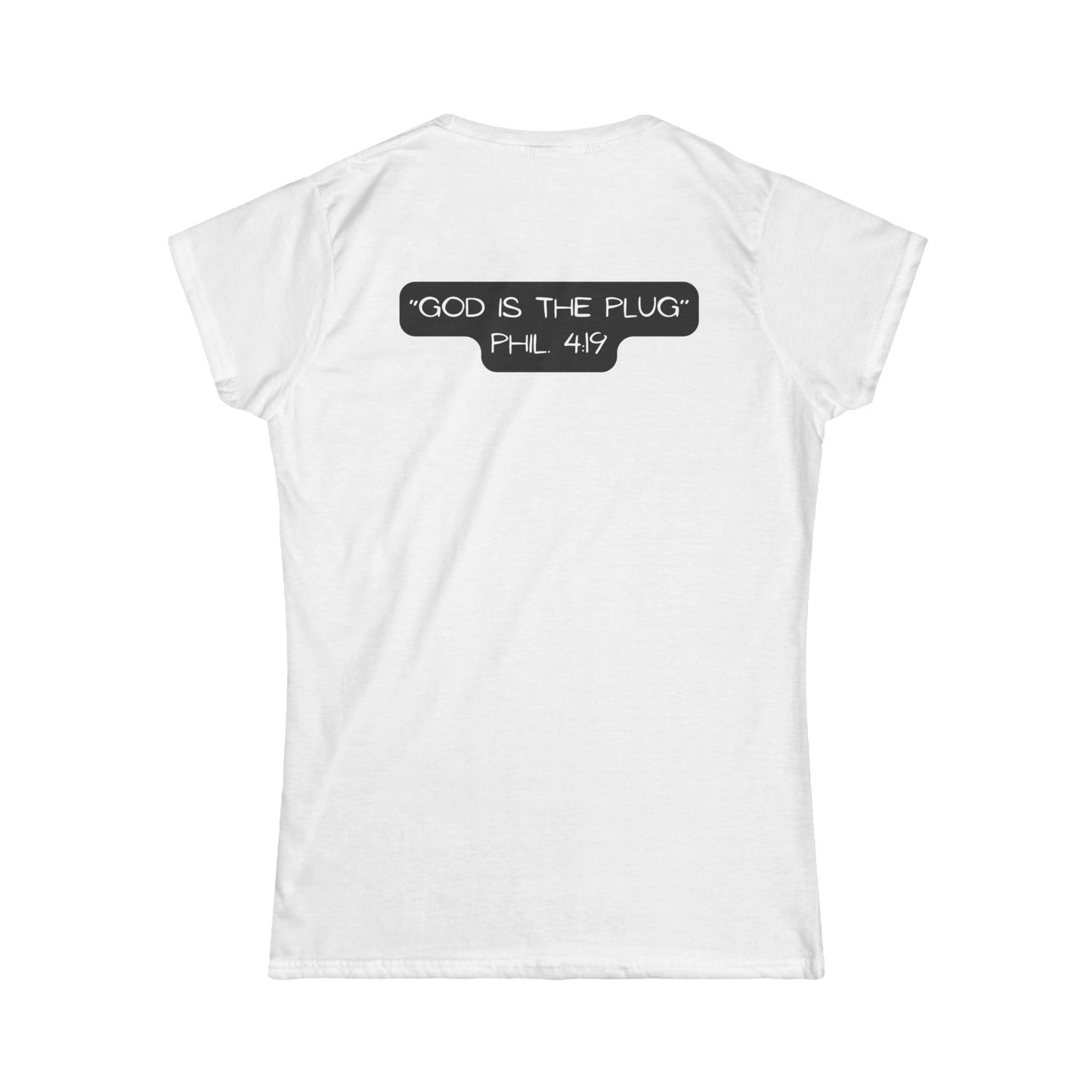 Christian Softstyle Tee - Philippians 4:19 'The Plug'