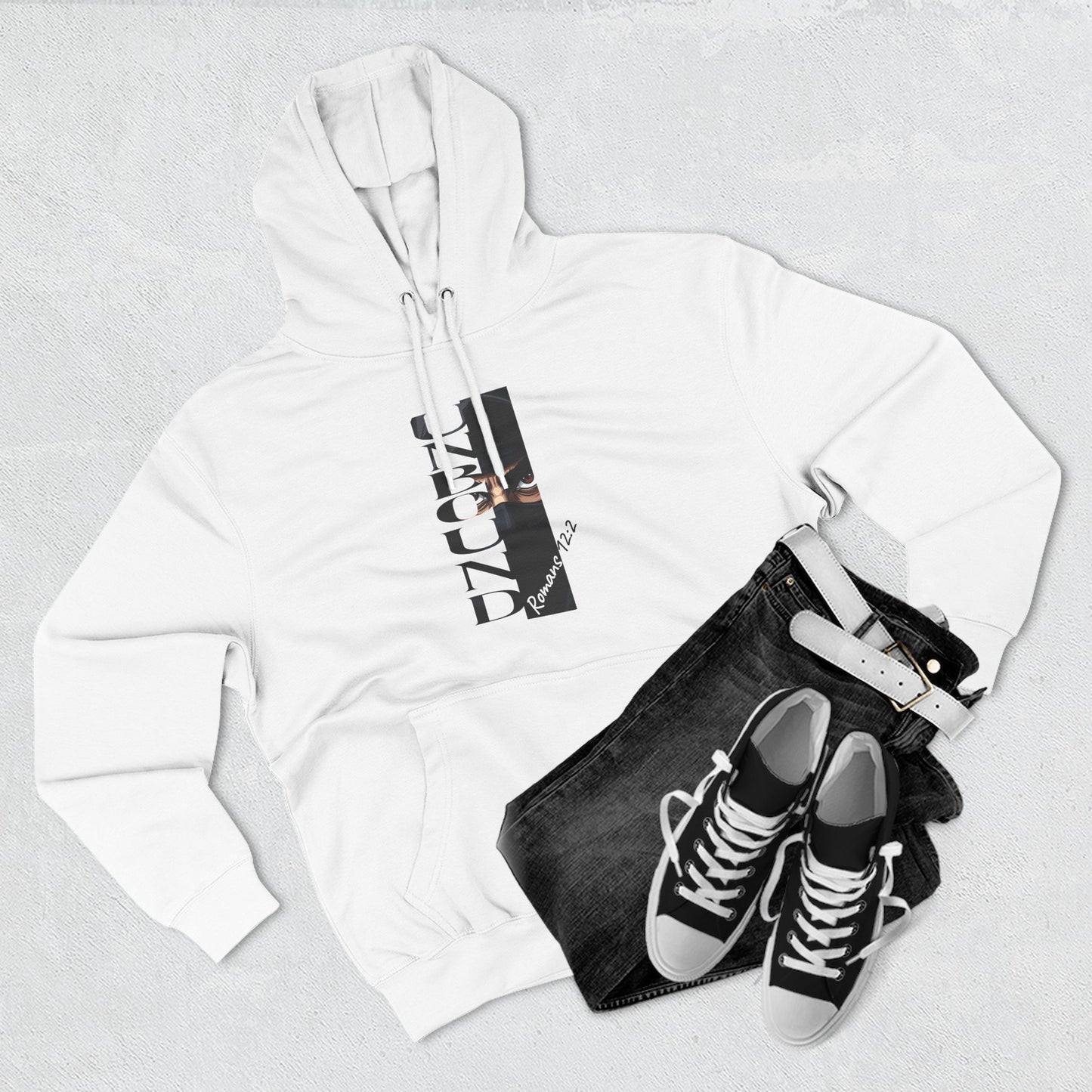 Fleece Hoodie Unbound Faith Romans 12:2