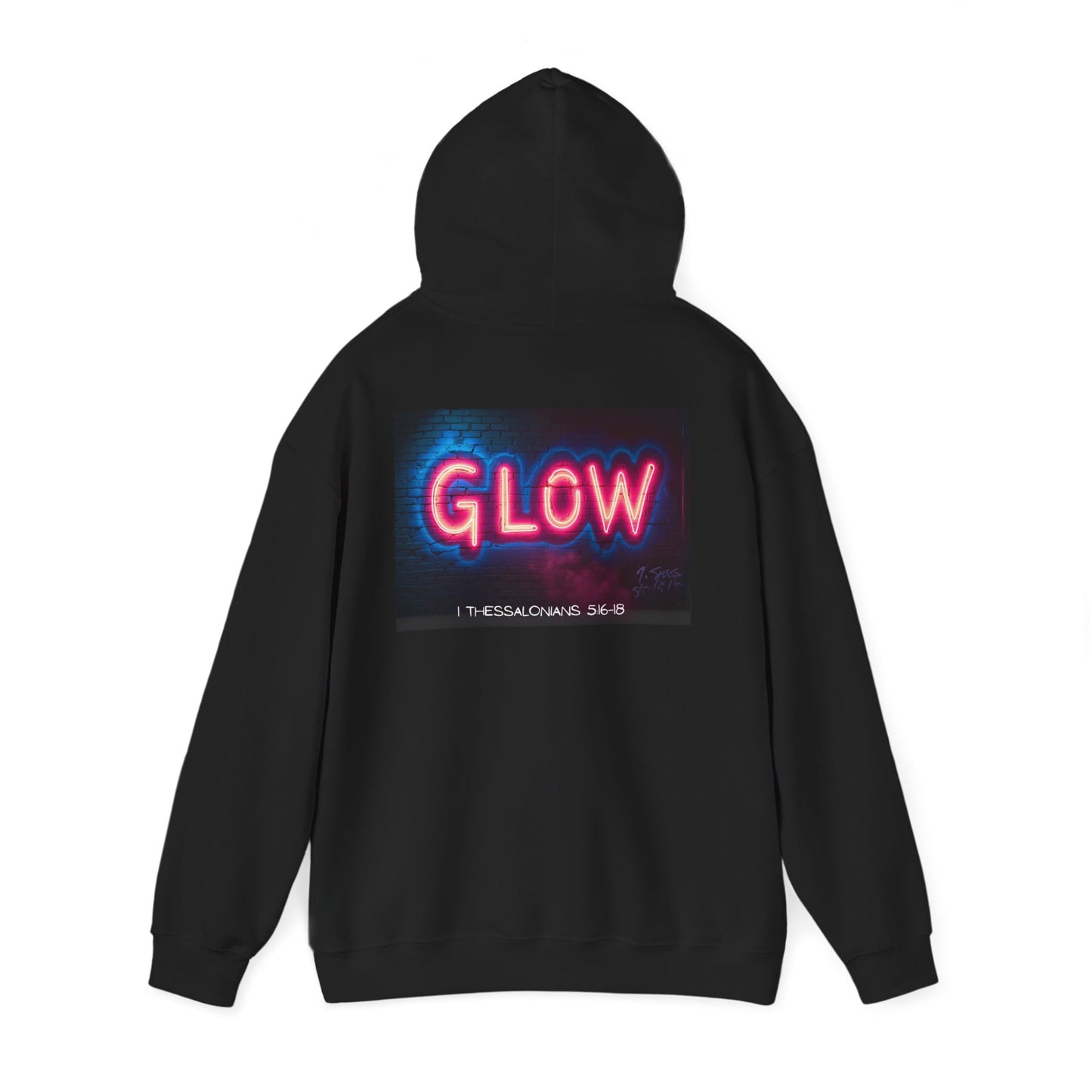 Glow Women's Hoodie - 1 Thessalonians 5:16-18 Design