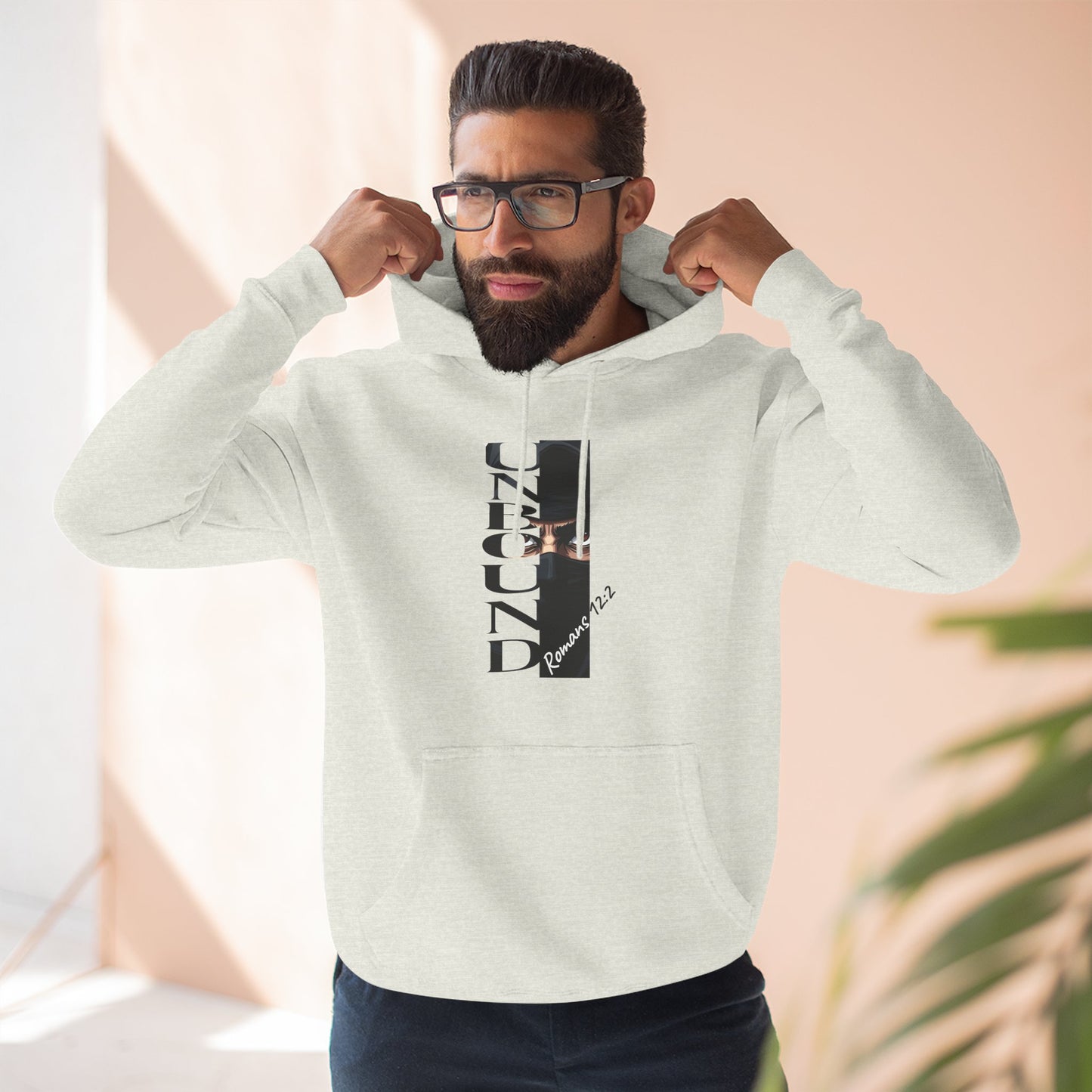 Fleece Hoodie Unbound Faith Romans 12:2