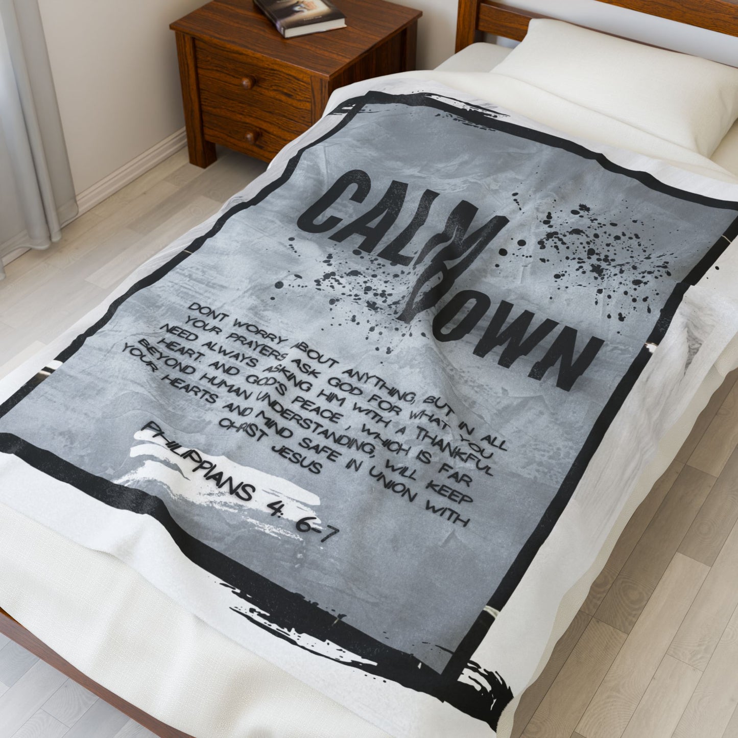 Blanket - Philippians 4:6-7 Peace in Christ Design
