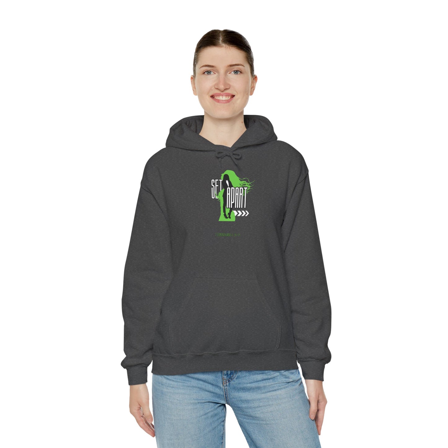 Set Apart Unisex Hoodie - Inspired by 2 Corinthians 6:14-15 - Women's Christian Apparel