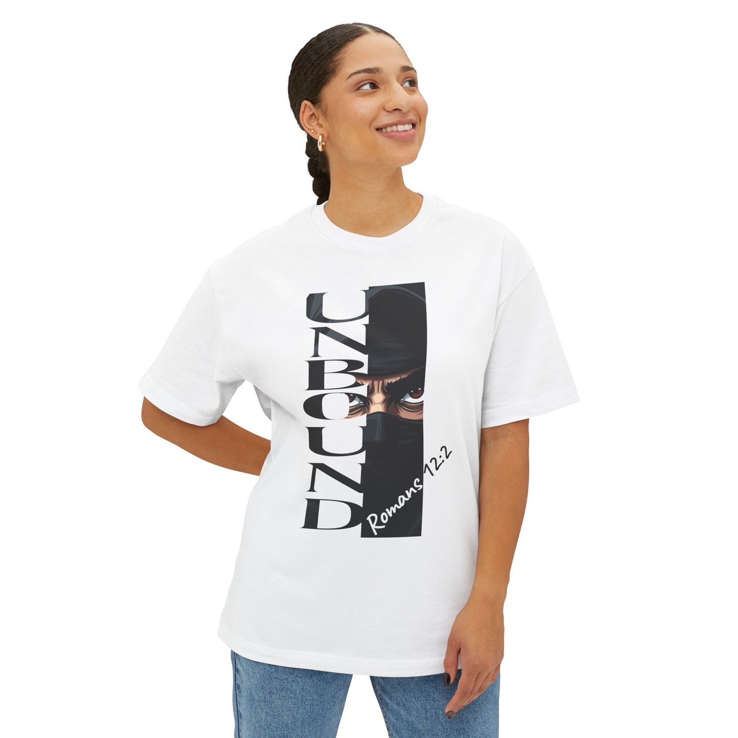 Christian Street Style Tee with Romans Scripture
