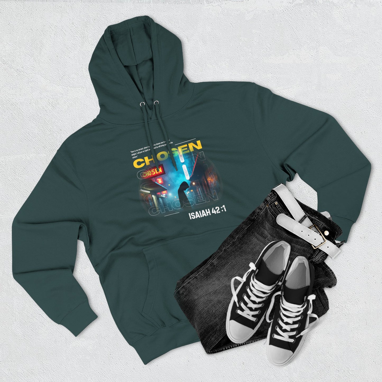 Fleece Hoodie Chosen by God - Psalm 42:1 Inspiration