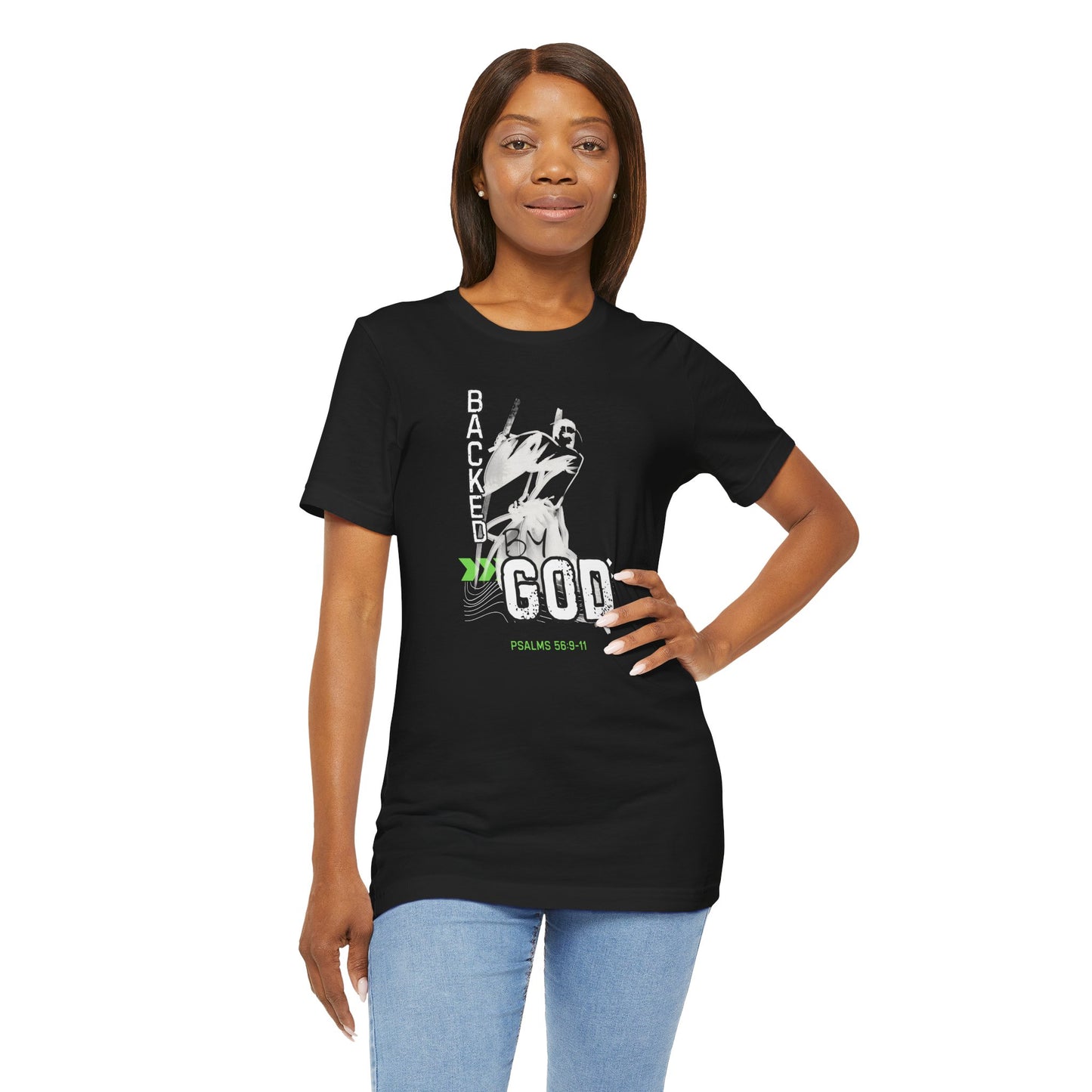 Christian Inspirational Tee - God's Protection Psalms 56:9-11