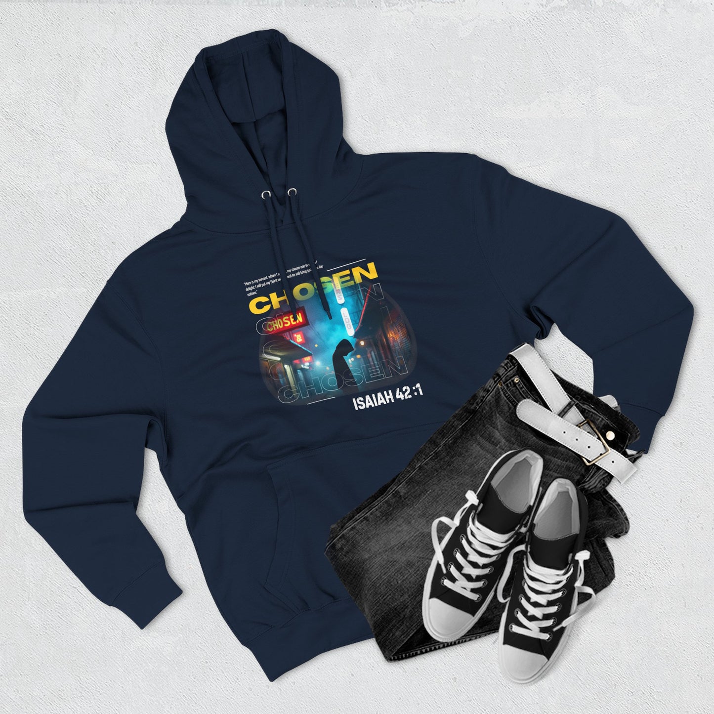 Fleece Hoodie Chosen by God - Psalm 42:1 Inspiration