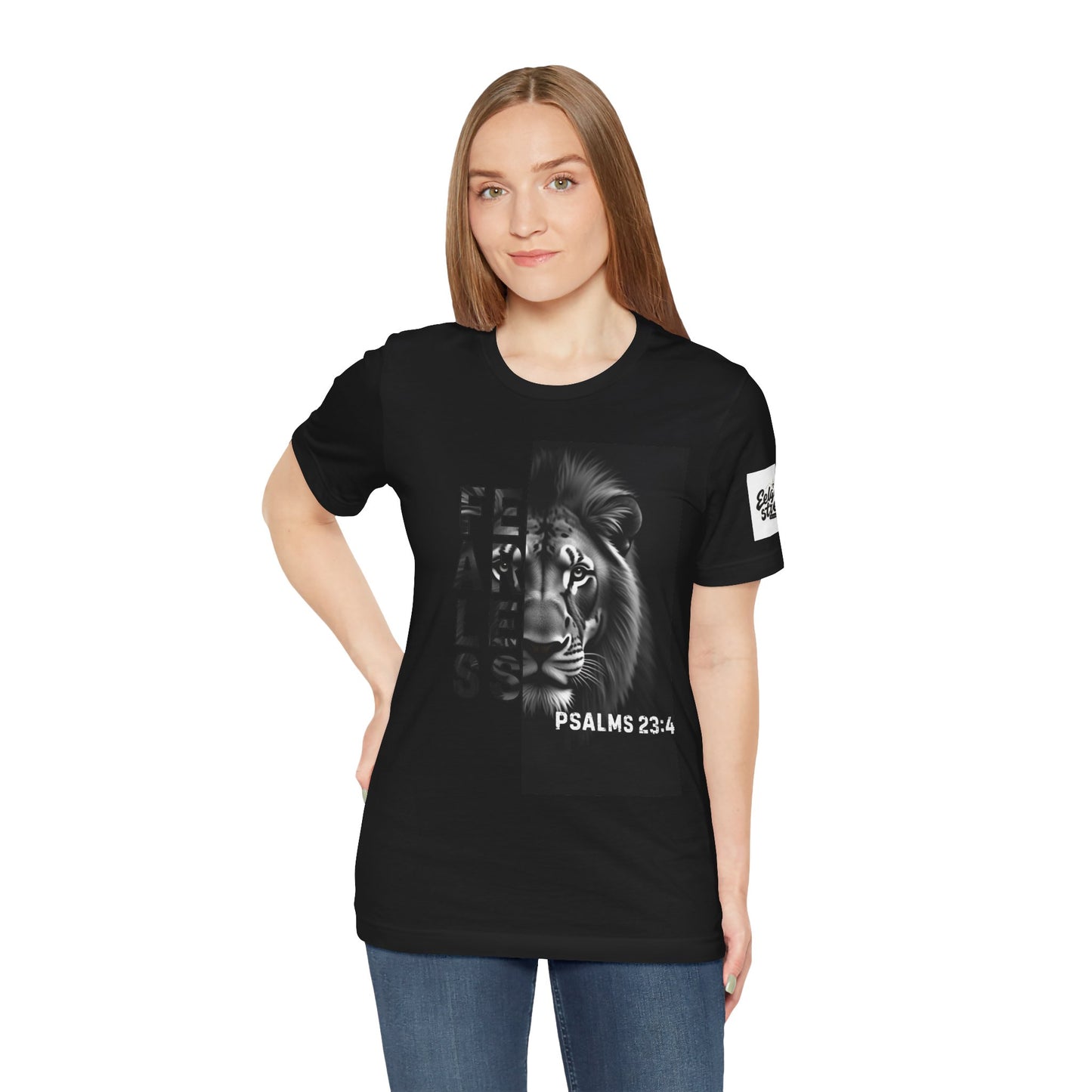 Fearless Unisex T-Shirt with Psalm 23:4 Design