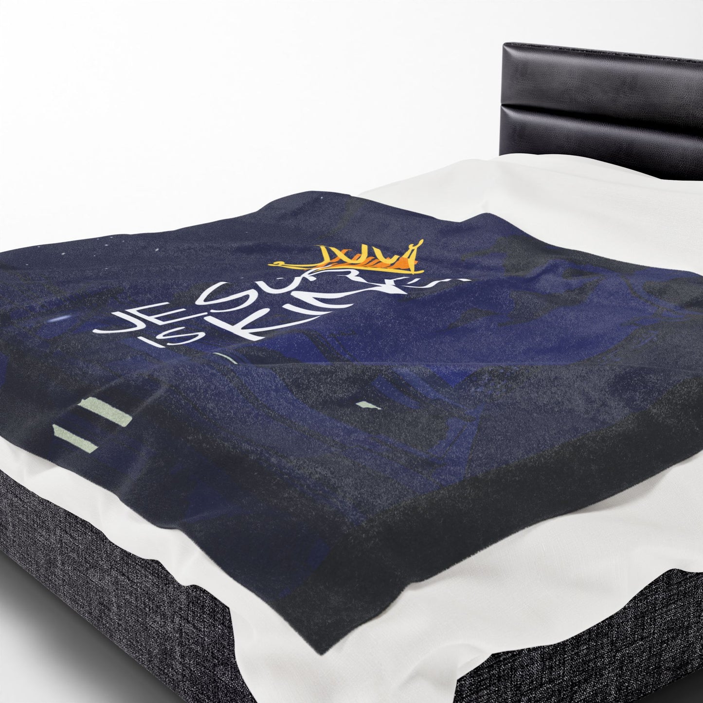 Plush Blanket - Jesus Christ is King Design