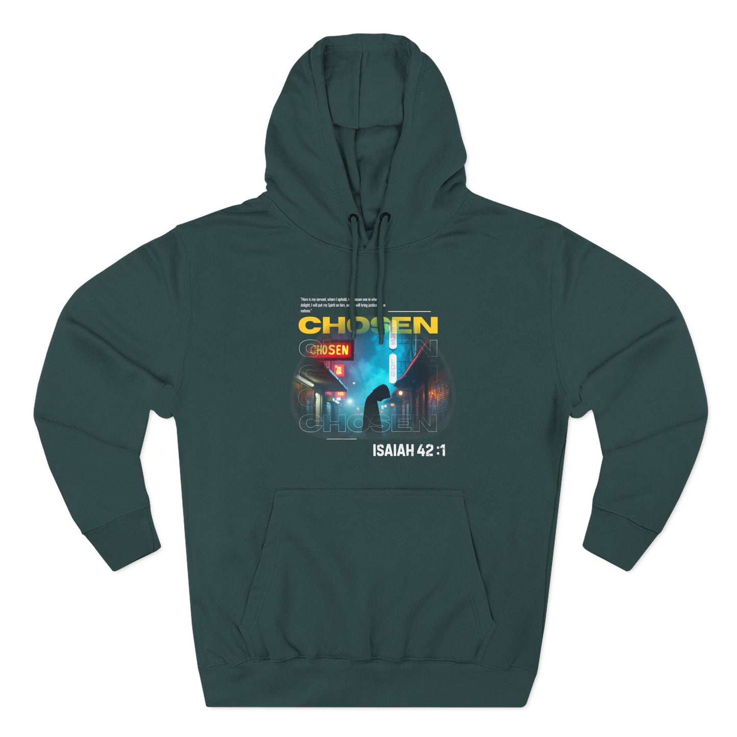 Fleece Hoodie Chosen by God - Psalm 42:1 Inspiration