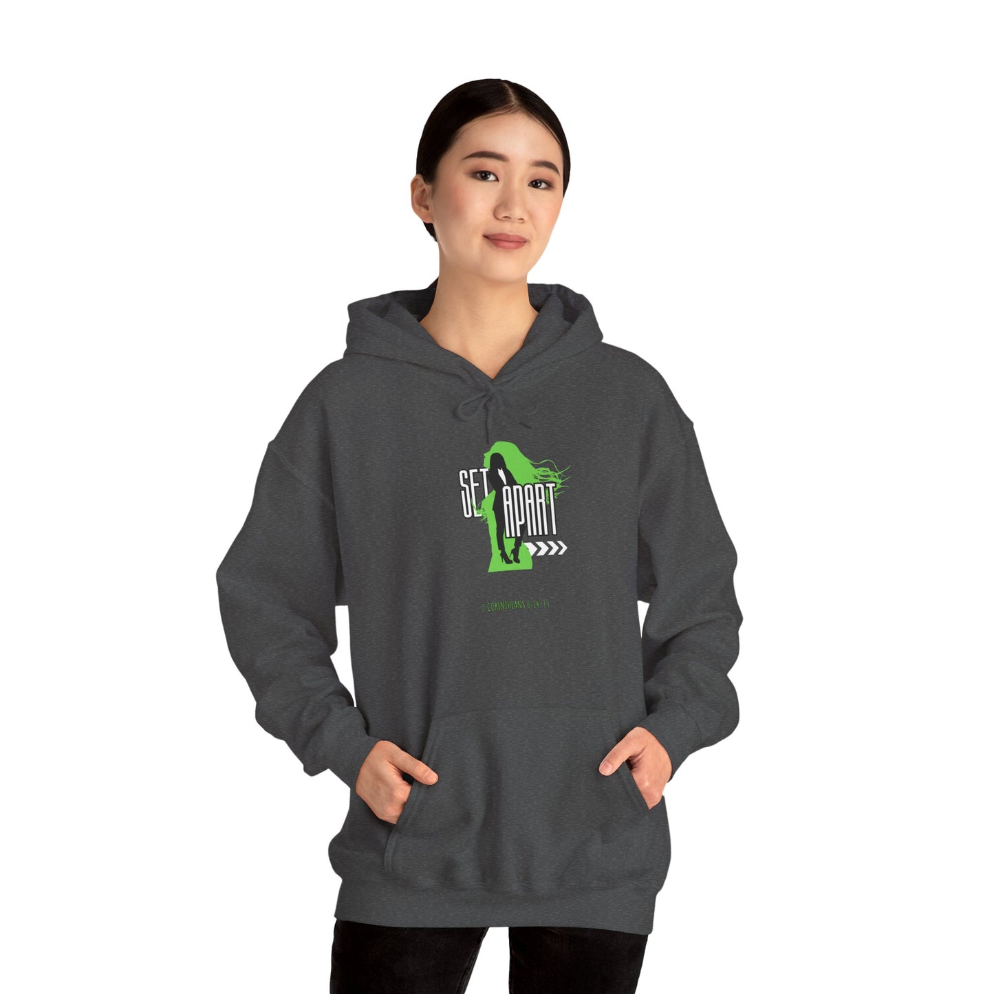 Set Apart Unisex Hoodie - Inspired by 2 Corinthians 6:14-15 - Women's Christian Apparel