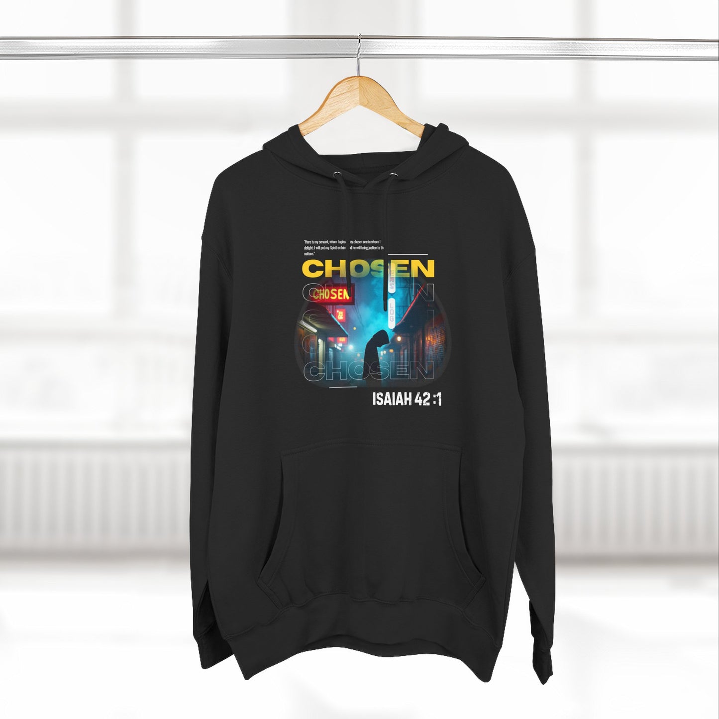 Fleece Hoodie Chosen by God - Psalm 42:1 Inspiration