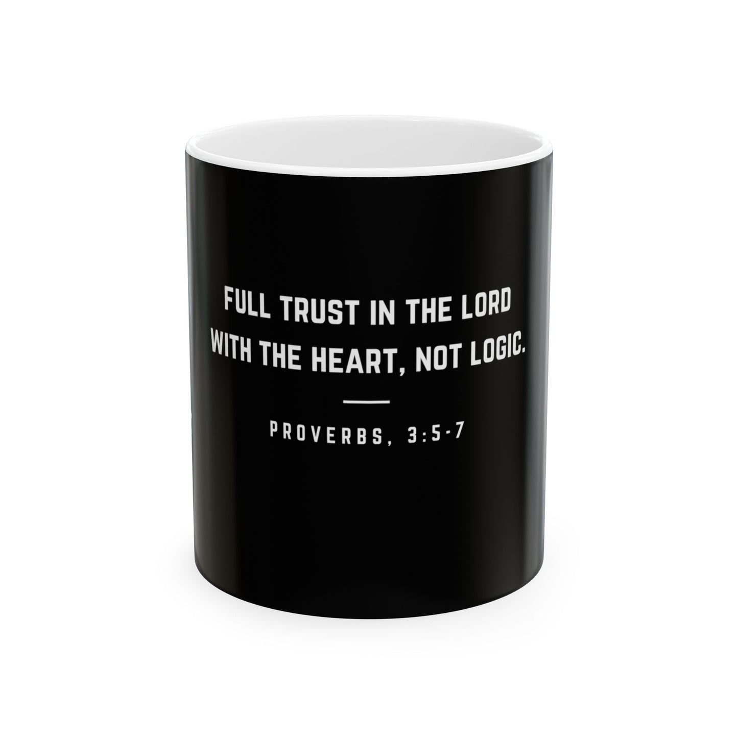 Inspirational Mug - Proverbs 3:5-7 Design
