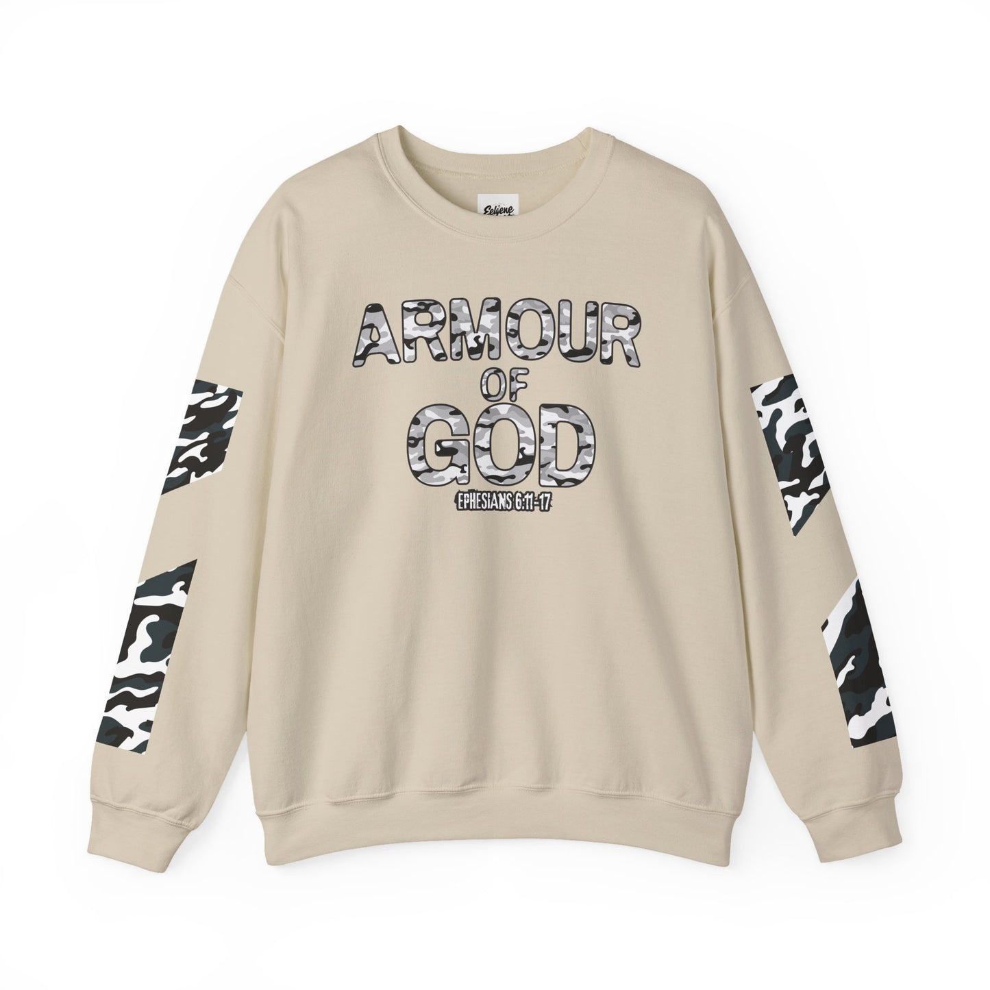 Armour of God Sweatshirt — Ephesians 6:11-17 Faith Crewneck