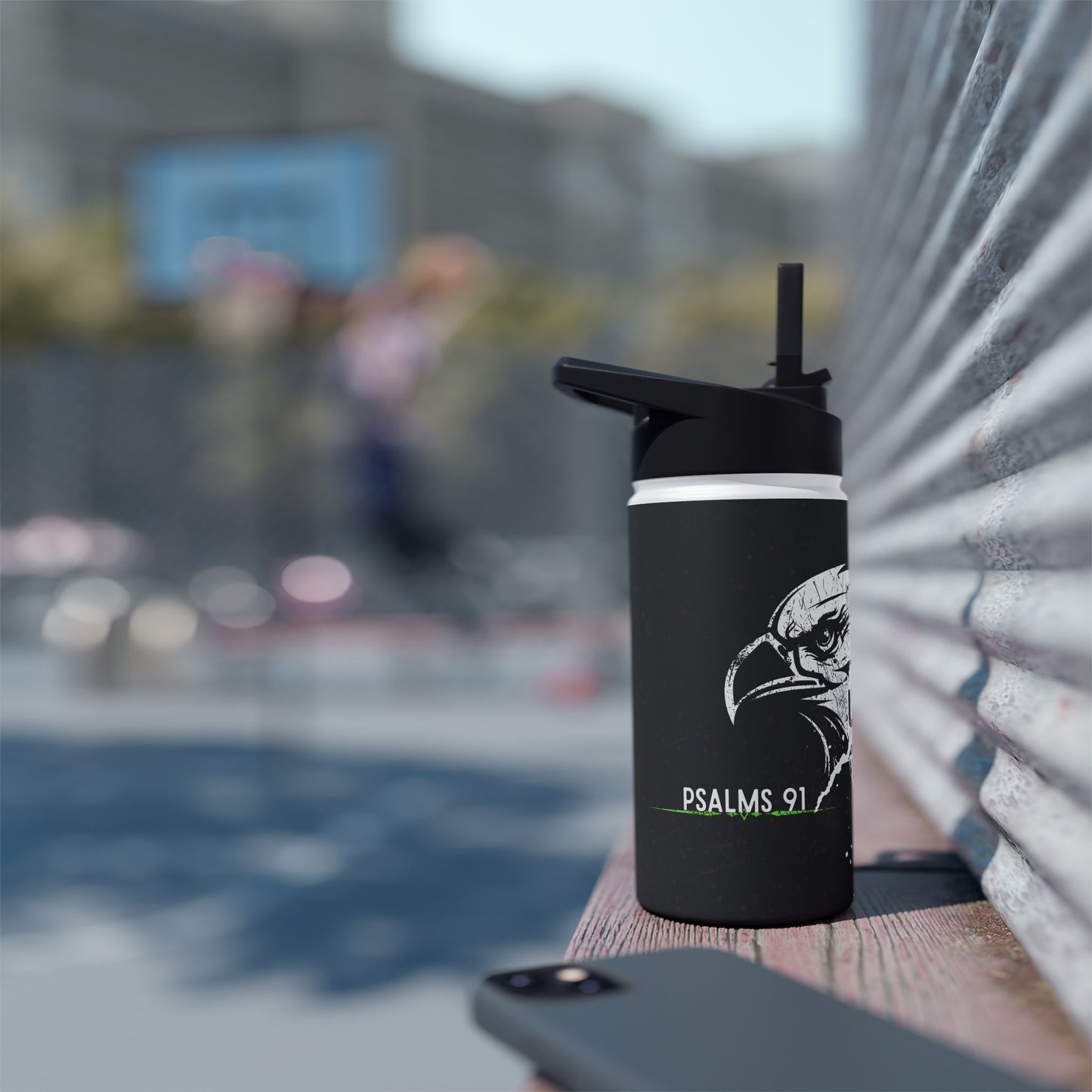 Water Bottle - Untouchable Psalm 91 Design