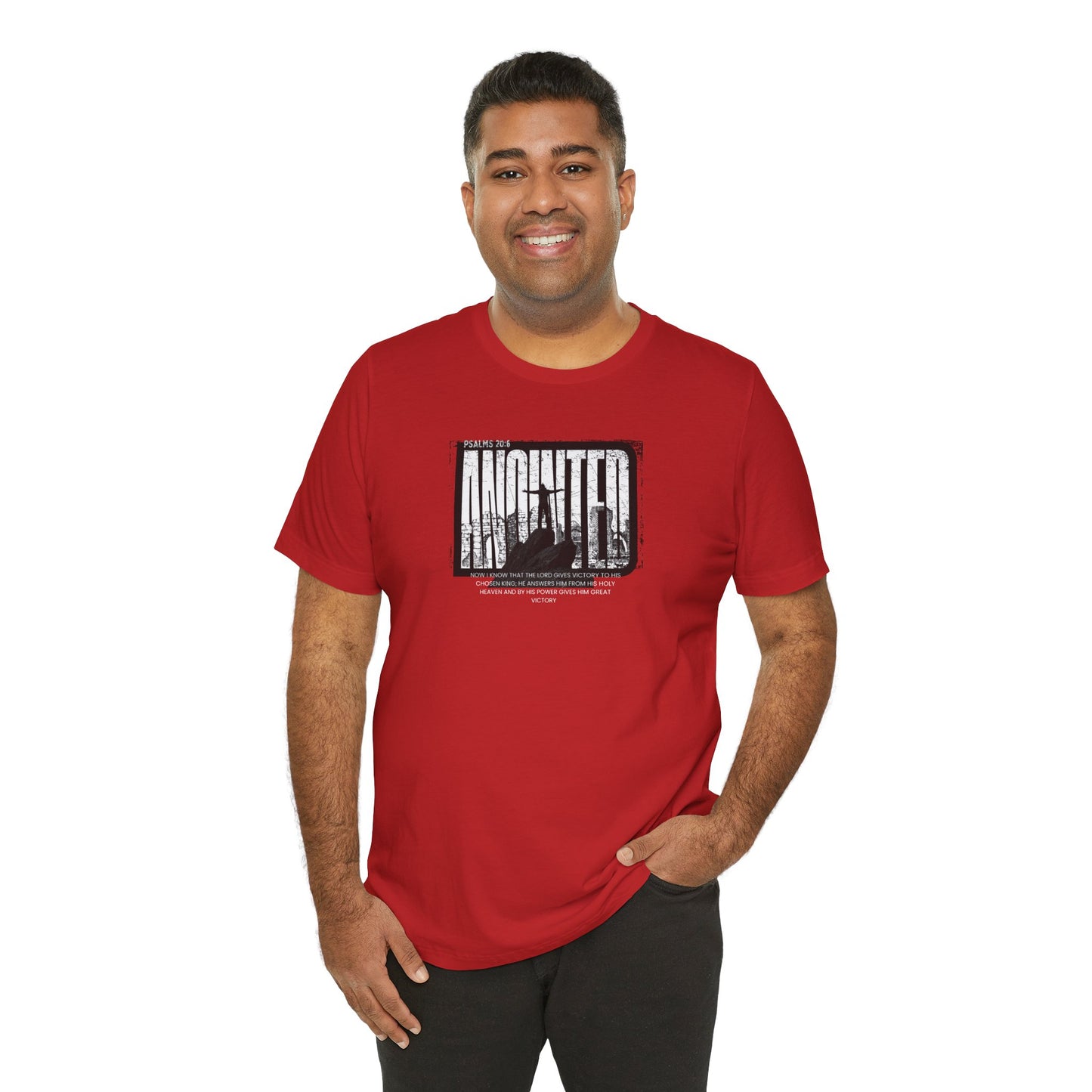 Faith Victory Unisex Tee - Psalm 20:6 Inspired