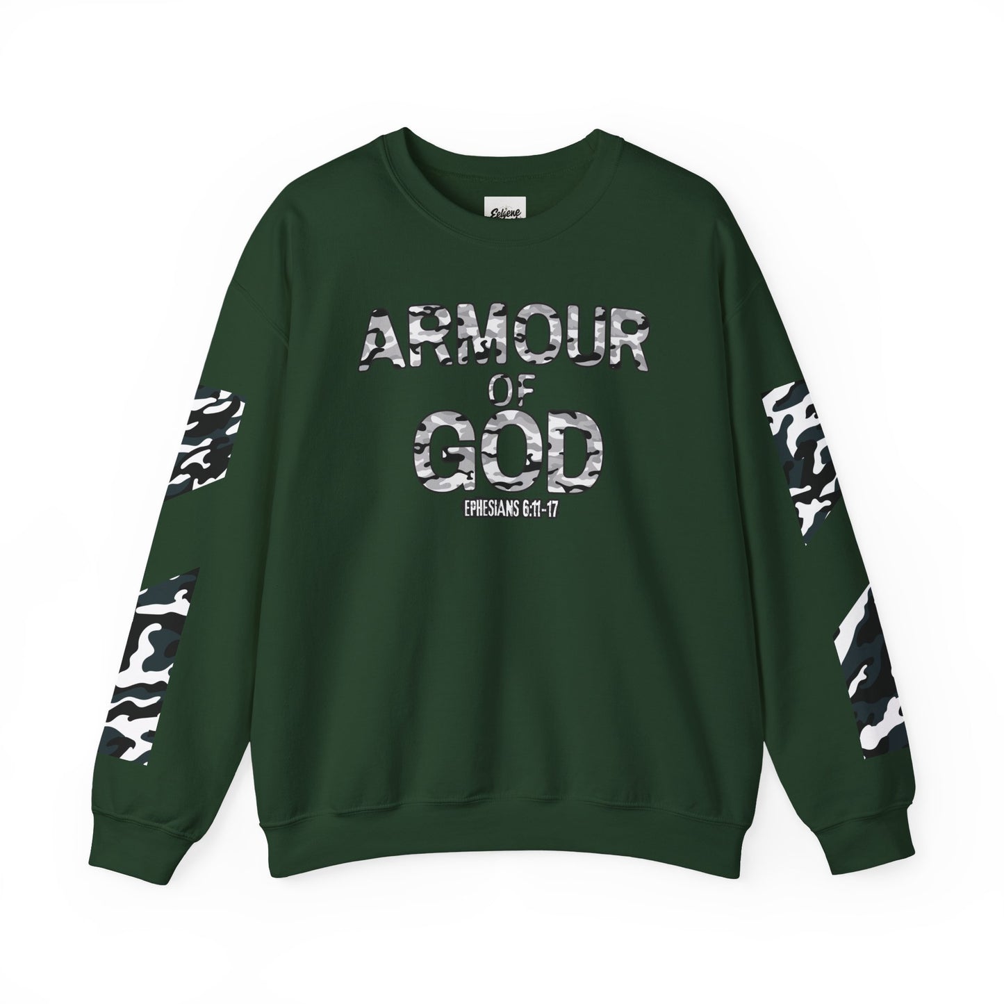 Armour of God Sweatshirt — Ephesians 6:11-17 Faith Crewneck