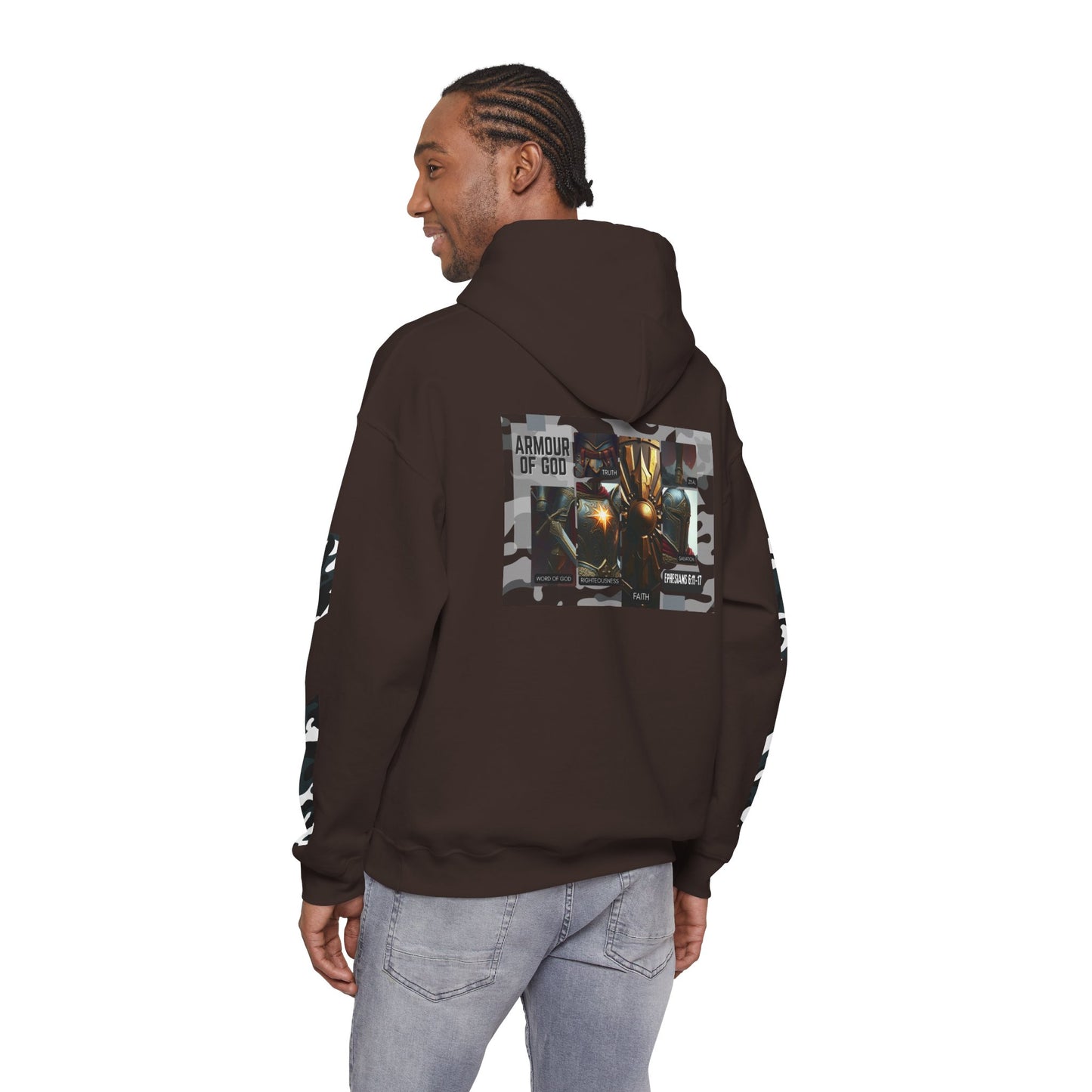 Armour of God Hoodie — Ephesians 6:11-17 Spiritual Warfare Sweatshirt