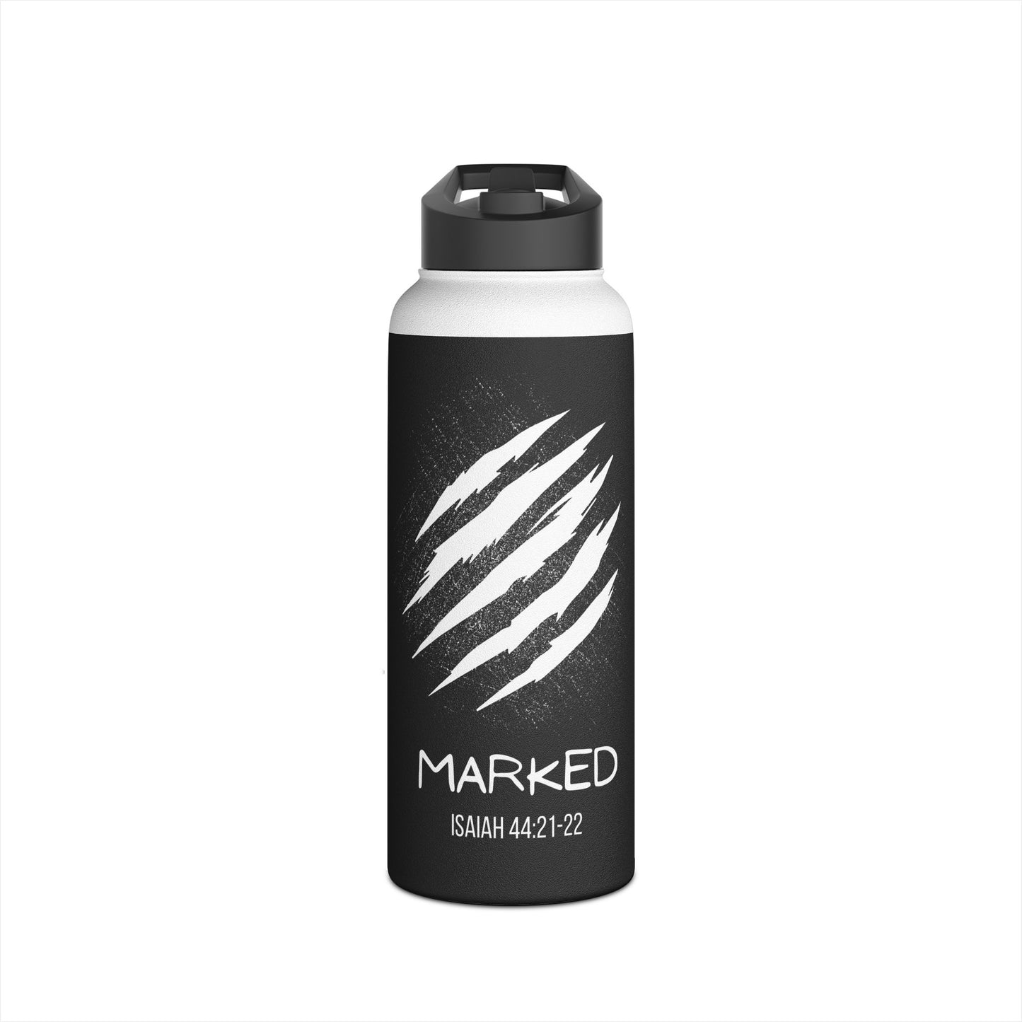 Water Bottle - Isaiah 44: 21-22 Inspired Design