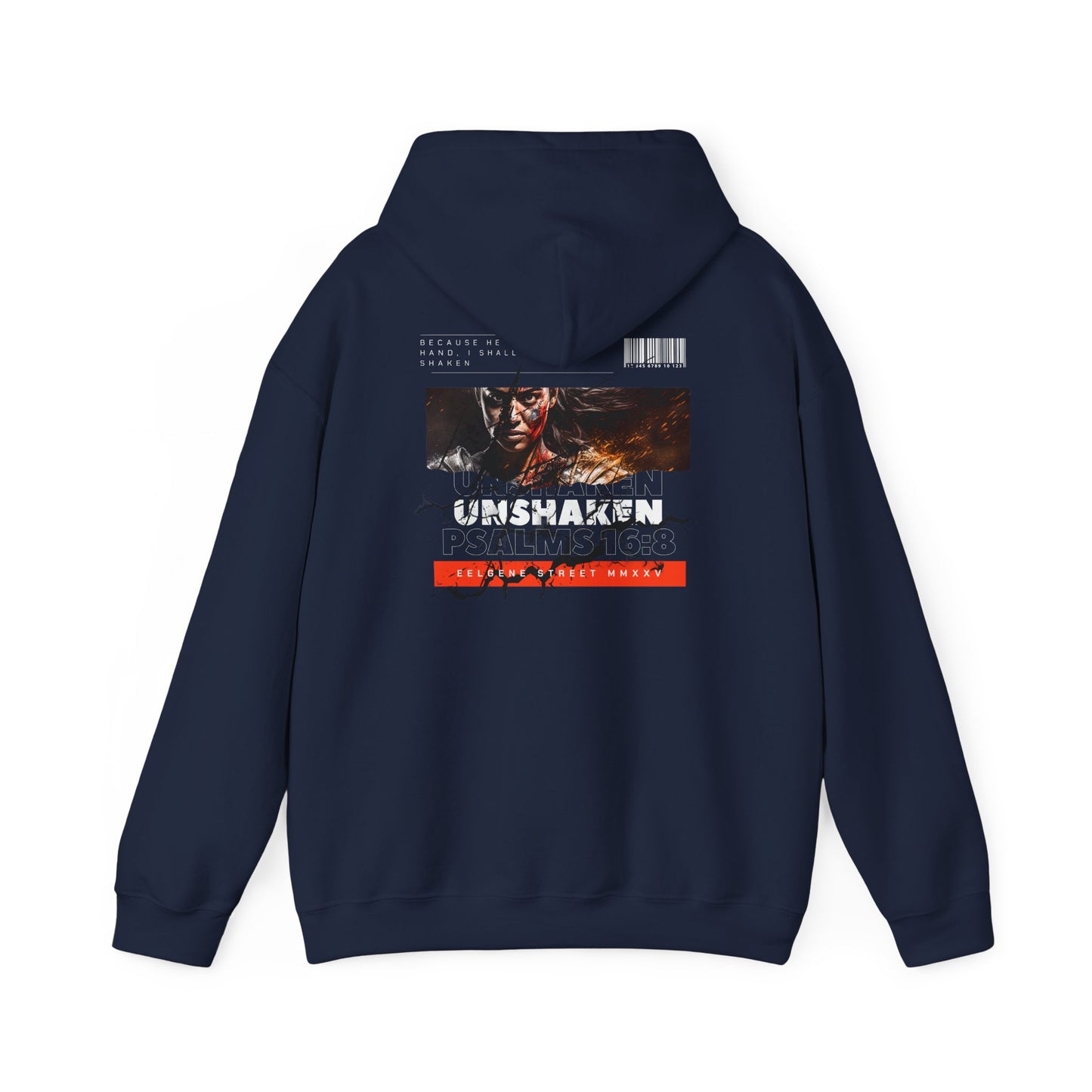 Unshaken Psalms 16:8 Hoodie — Women's Faith Sweatshirt