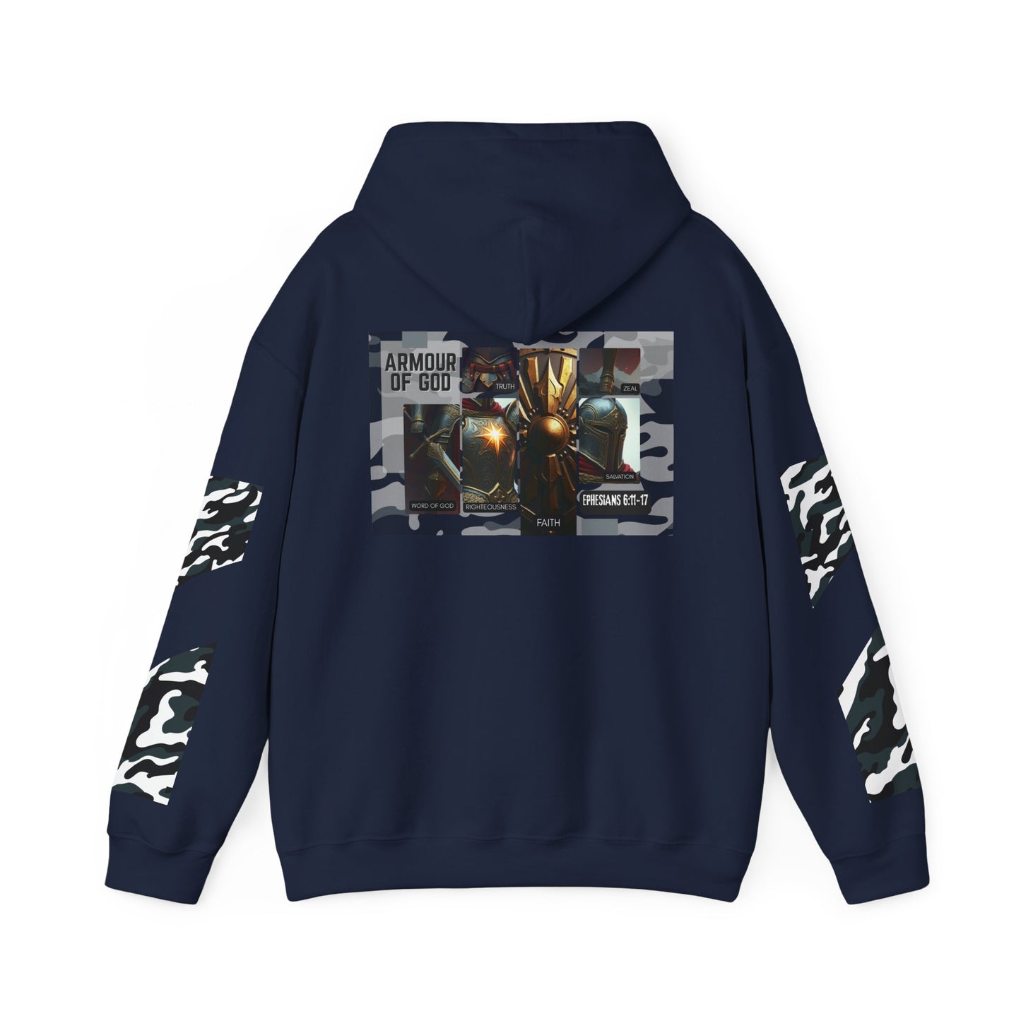 Armour of God Hoodie — Ephesians 6:11-17 Spiritual Warfare Sweatshirt