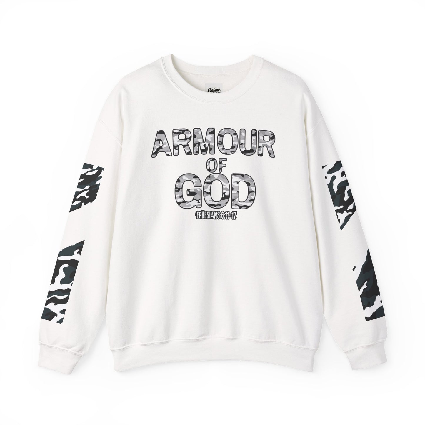 Armour of God Sweatshirt — Ephesians 6:11-17 Faith Crewneck
