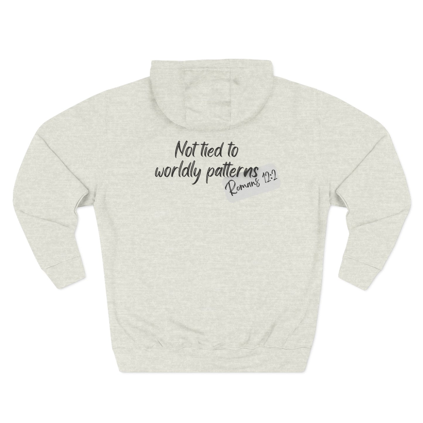 Fleece Hoodie Unbound Faith Romans 12:2