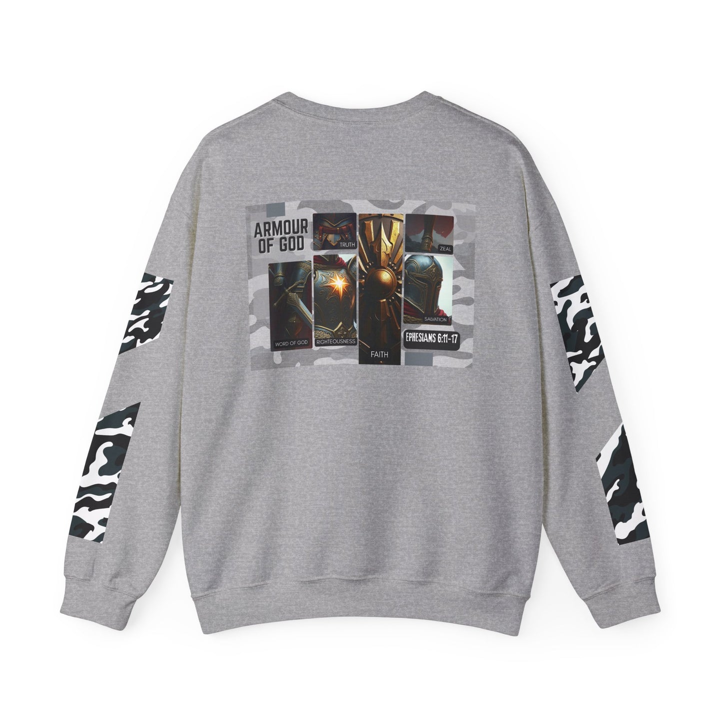 Armour of God Sweatshirt — Ephesians 6:11-17 Faith Crewneck