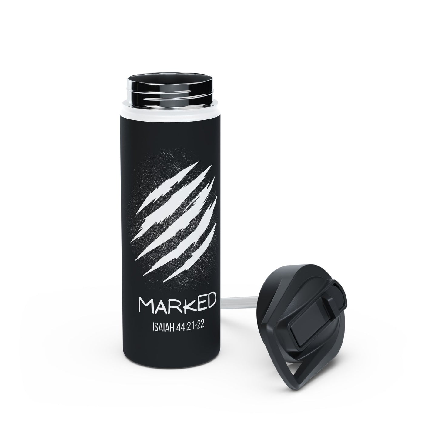 Water Bottle - Isaiah 44: 21-22 Inspired Design