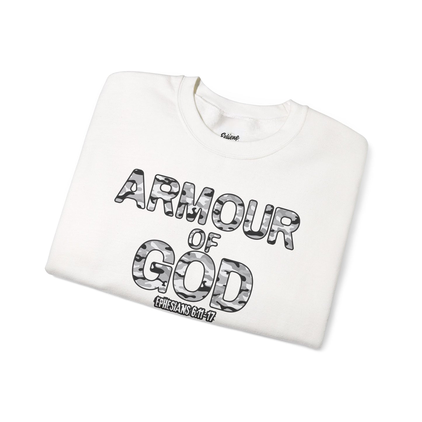 Armour of God Sweatshirt — Ephesians 6:11-17 Faith Crewneck