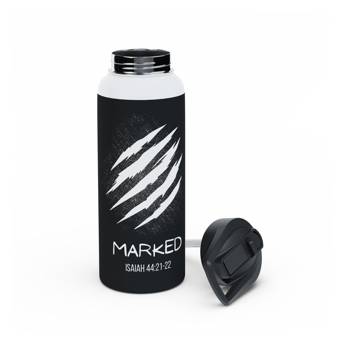 Water Bottle - Isaiah 44: 21-22 Inspired Design