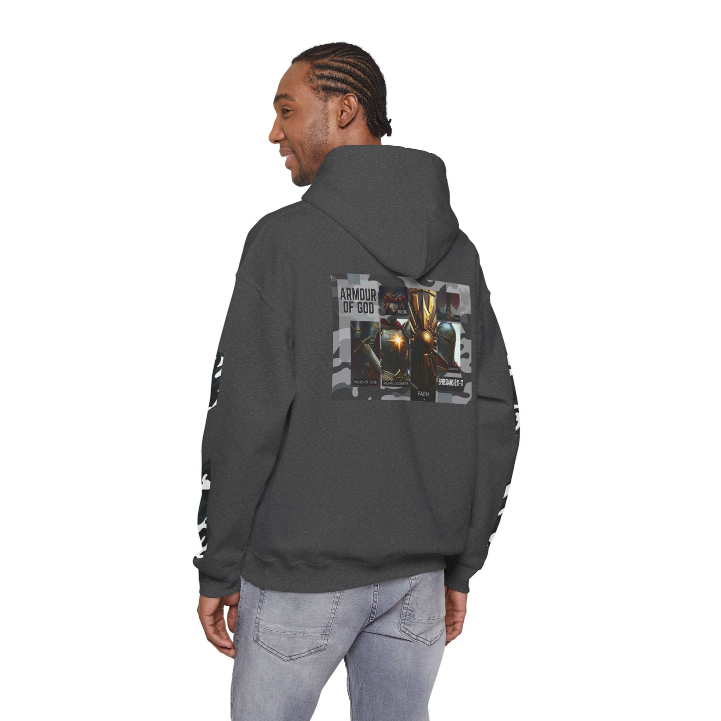 Armour of God Hoodie — Ephesians 6:11-17 Spiritual Warfare Sweatshirt