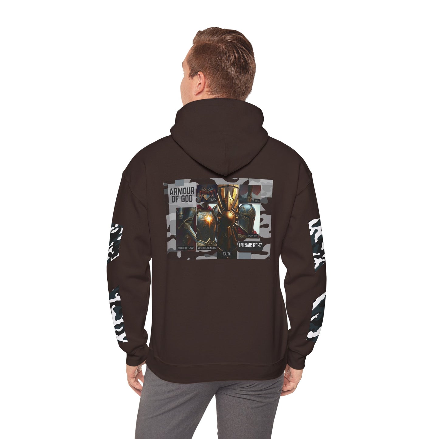 Armour of God Hoodie — Ephesians 6:11-17 Spiritual Warfare Sweatshirt
