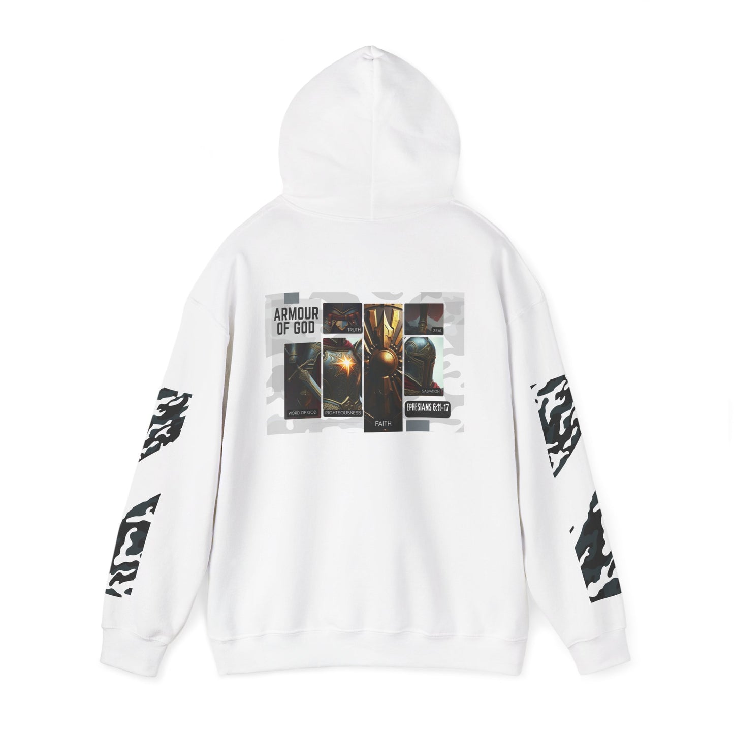 Armour of God Hoodie — Ephesians 6:11-17 Spiritual Warfare Sweatshirt