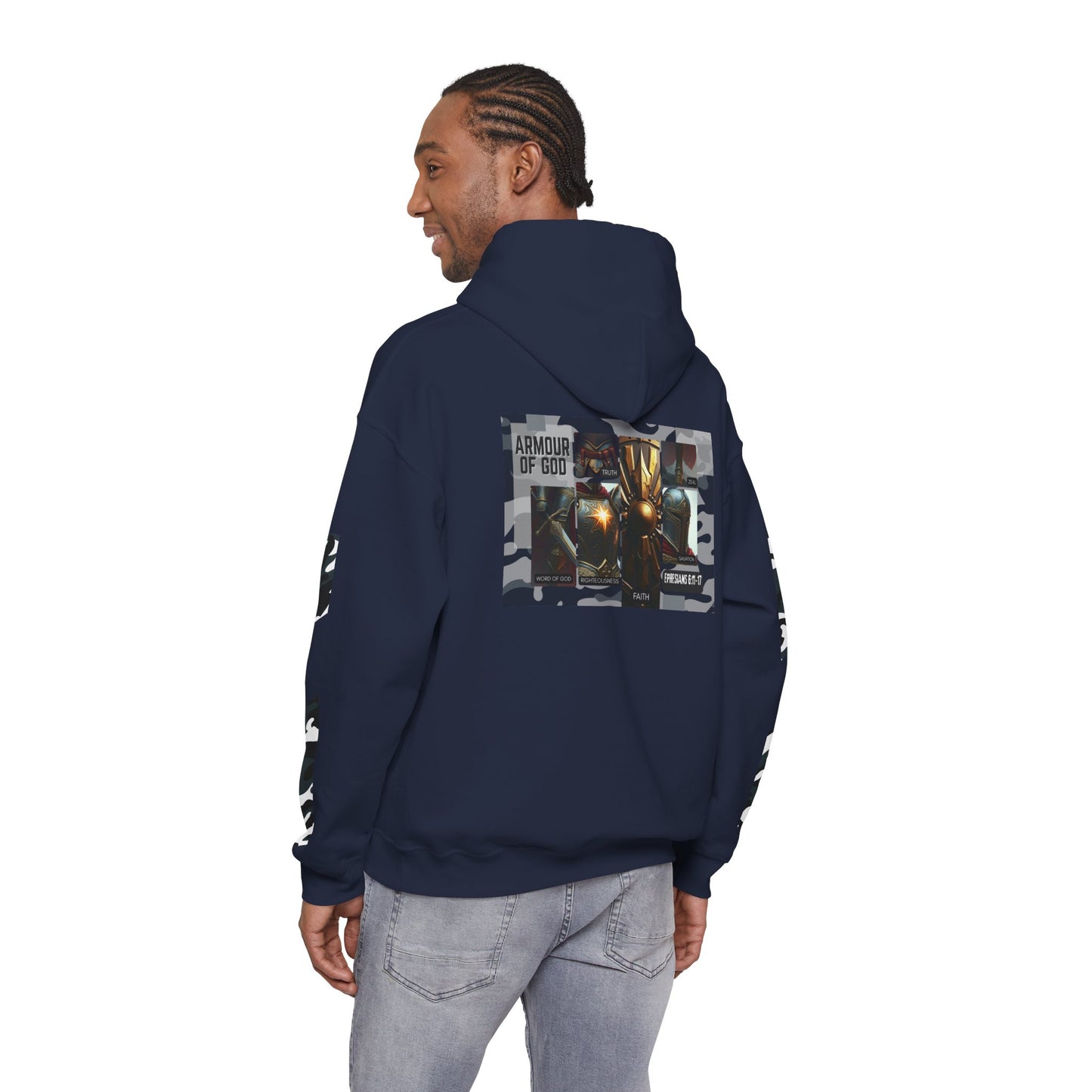 Armour of God Hoodie — Ephesians 6:11-17 Spiritual Warfare Sweatshirt