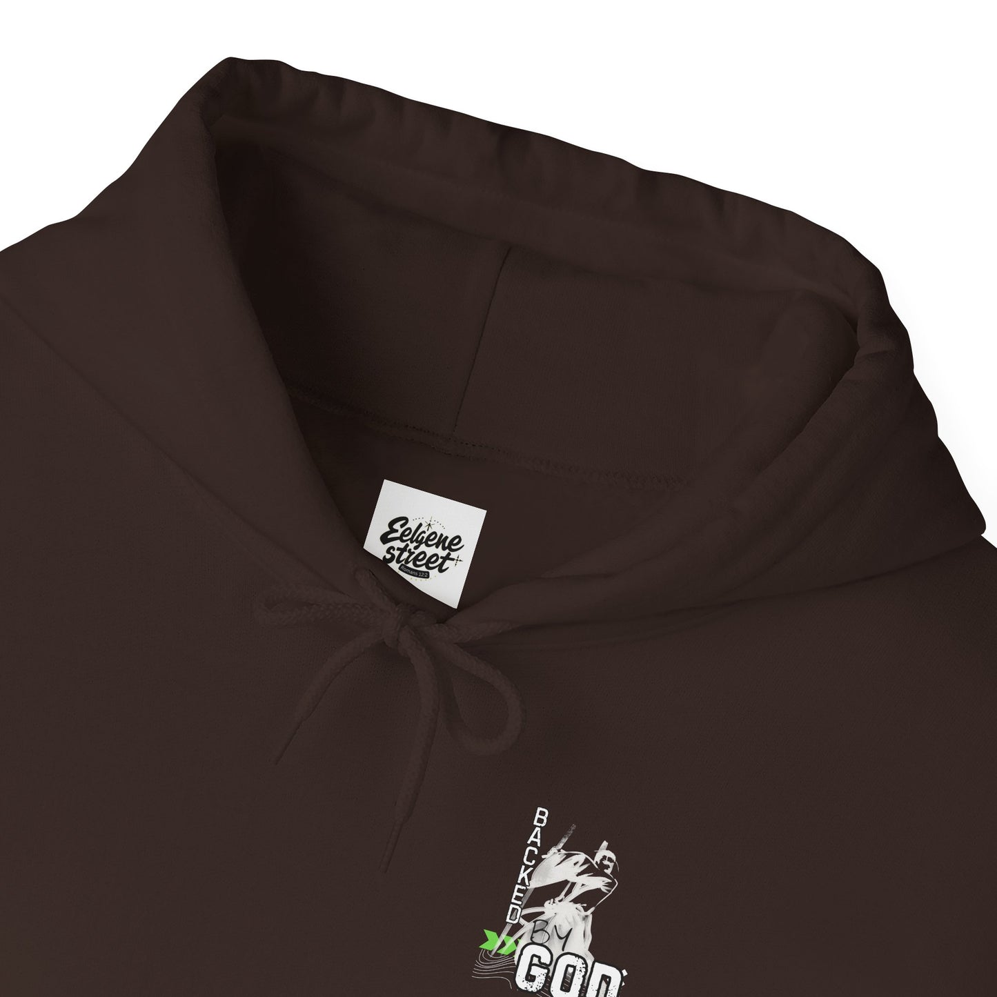 Backed By God Hoodie — Psalm 56:9-11 Faith Sweatshirt