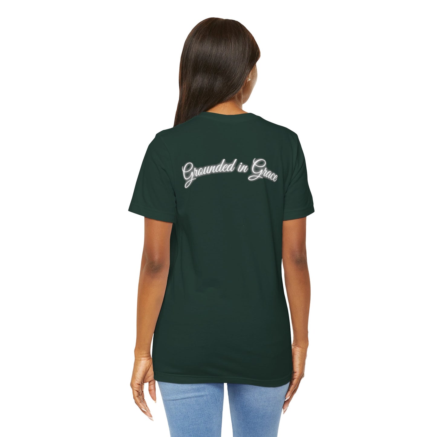 Unisex Tee - Unshaken in God's Presence Inspired by Psalms 16:8 - Women
