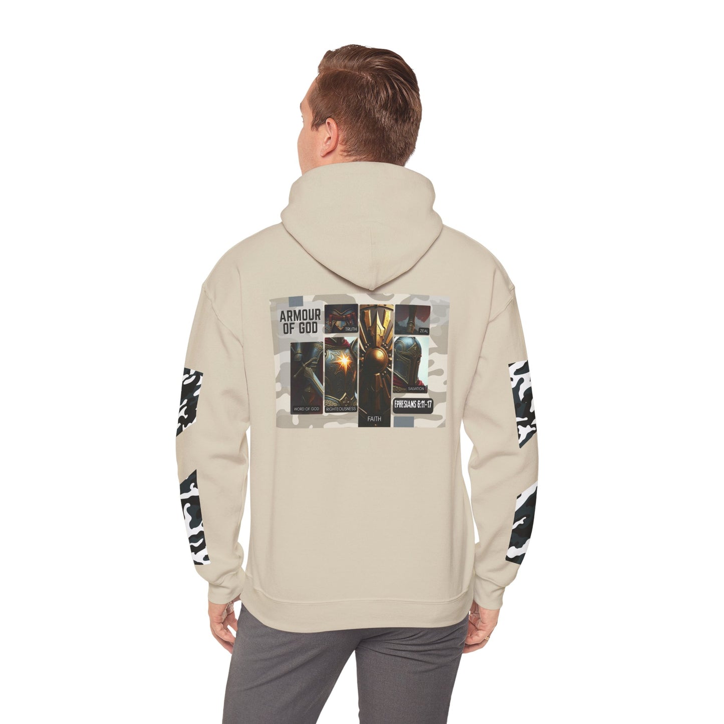 Armour of God Hoodie — Ephesians 6:11-17 Spiritual Warfare Sweatshirt
