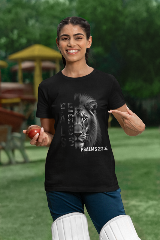 Fearless Unisex T-Shirt with Psalm 23:4 Design