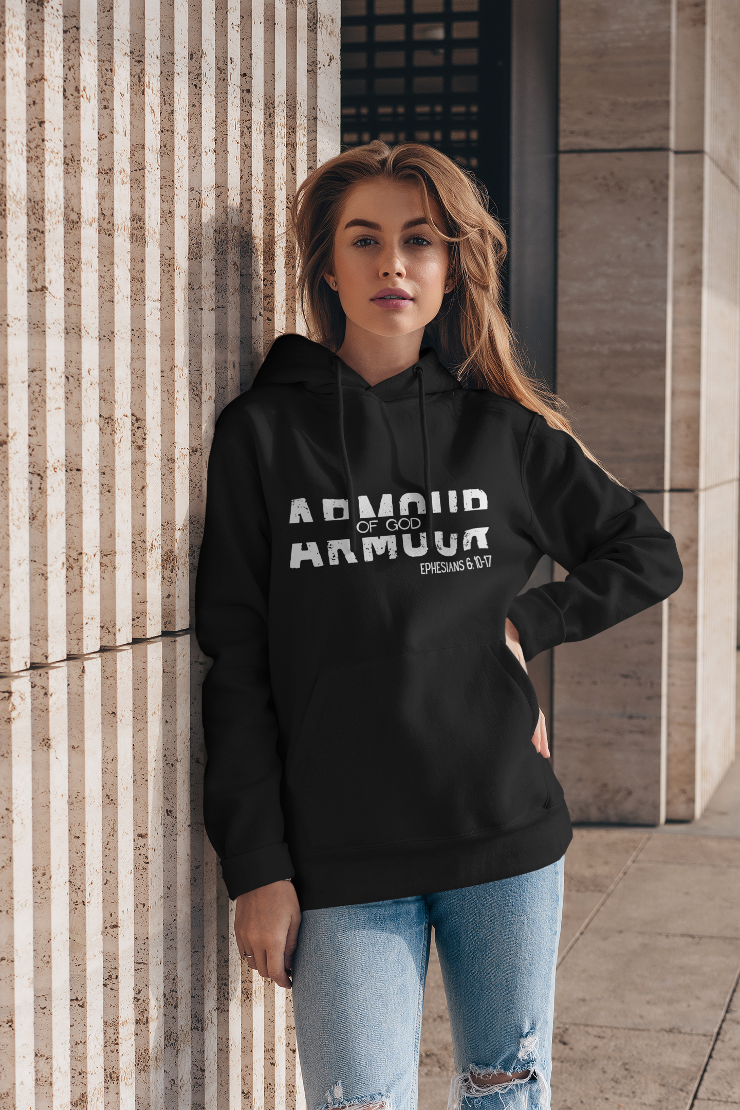 Armor of God Hoodie Sweatshirt - Ephesians 6:10-17 Design