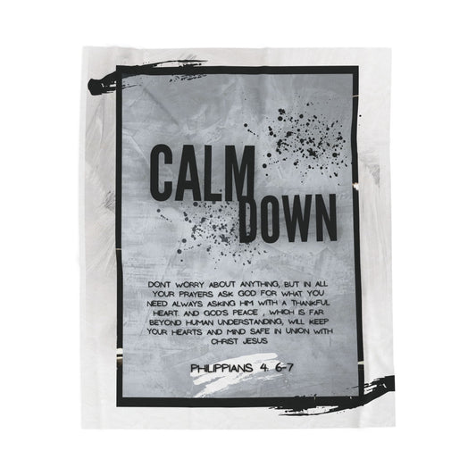 Blanket - Philippians 4:6-7 Peace in Christ Design