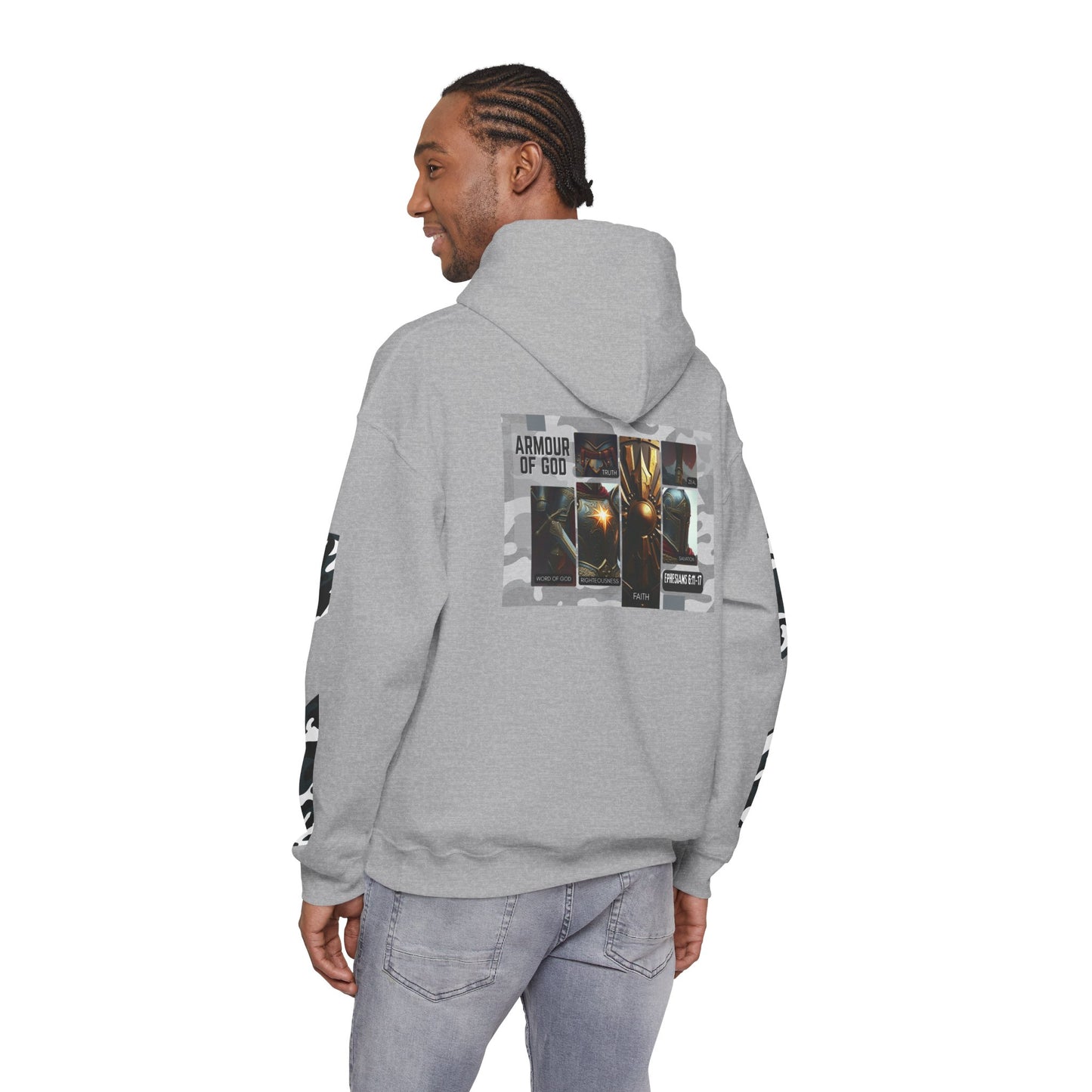 Armour of God Hoodie — Ephesians 6:11-17 Spiritual Warfare Sweatshirt