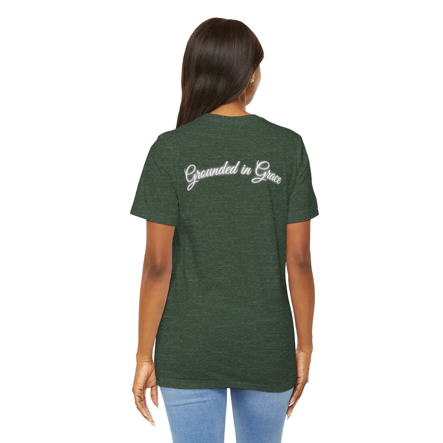 Unisex Tee - Unshaken in God's Presence Inspired by Psalms 16:8 - Women