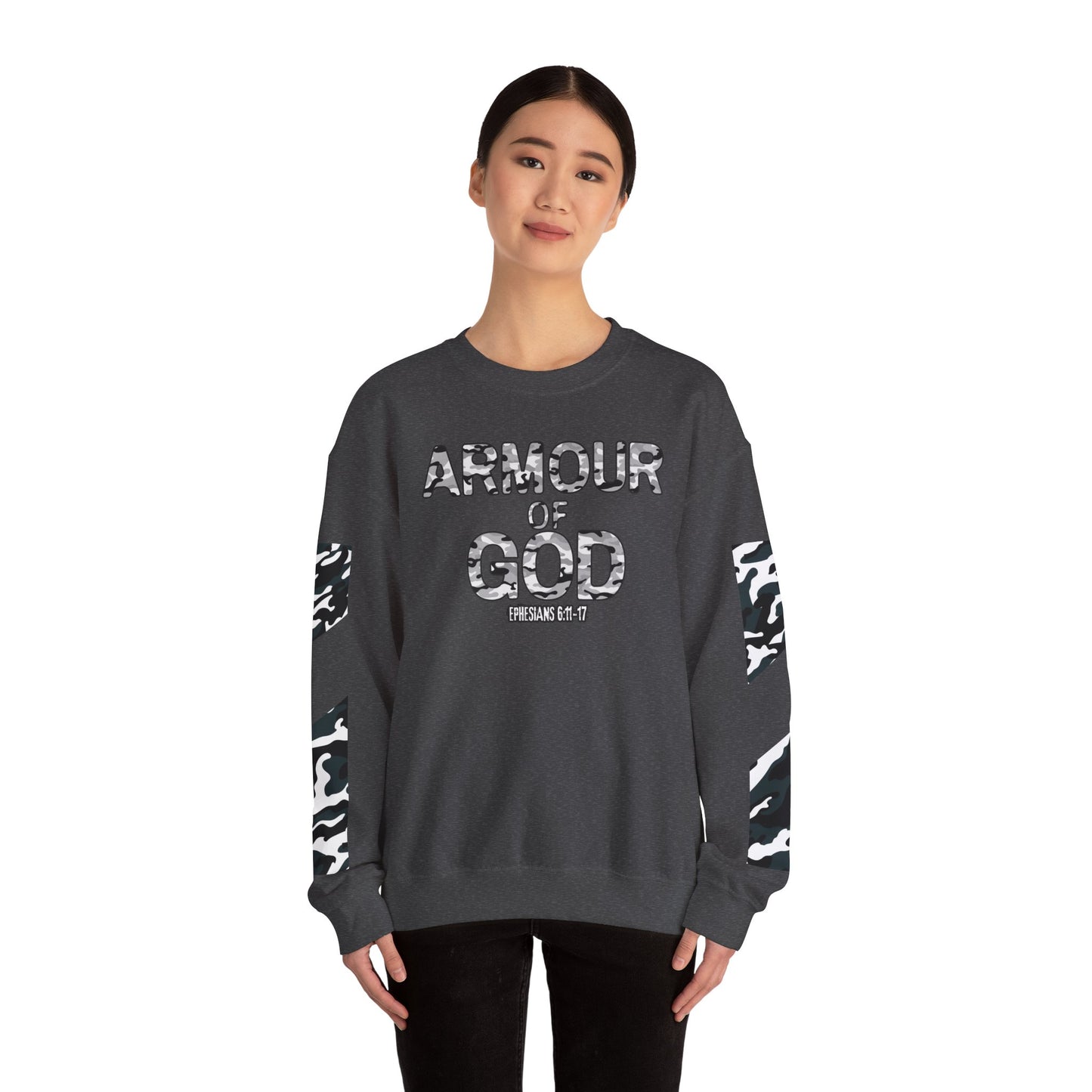 Armour of God Sweatshirt — Ephesians 6:11-17 Faith Crewneck