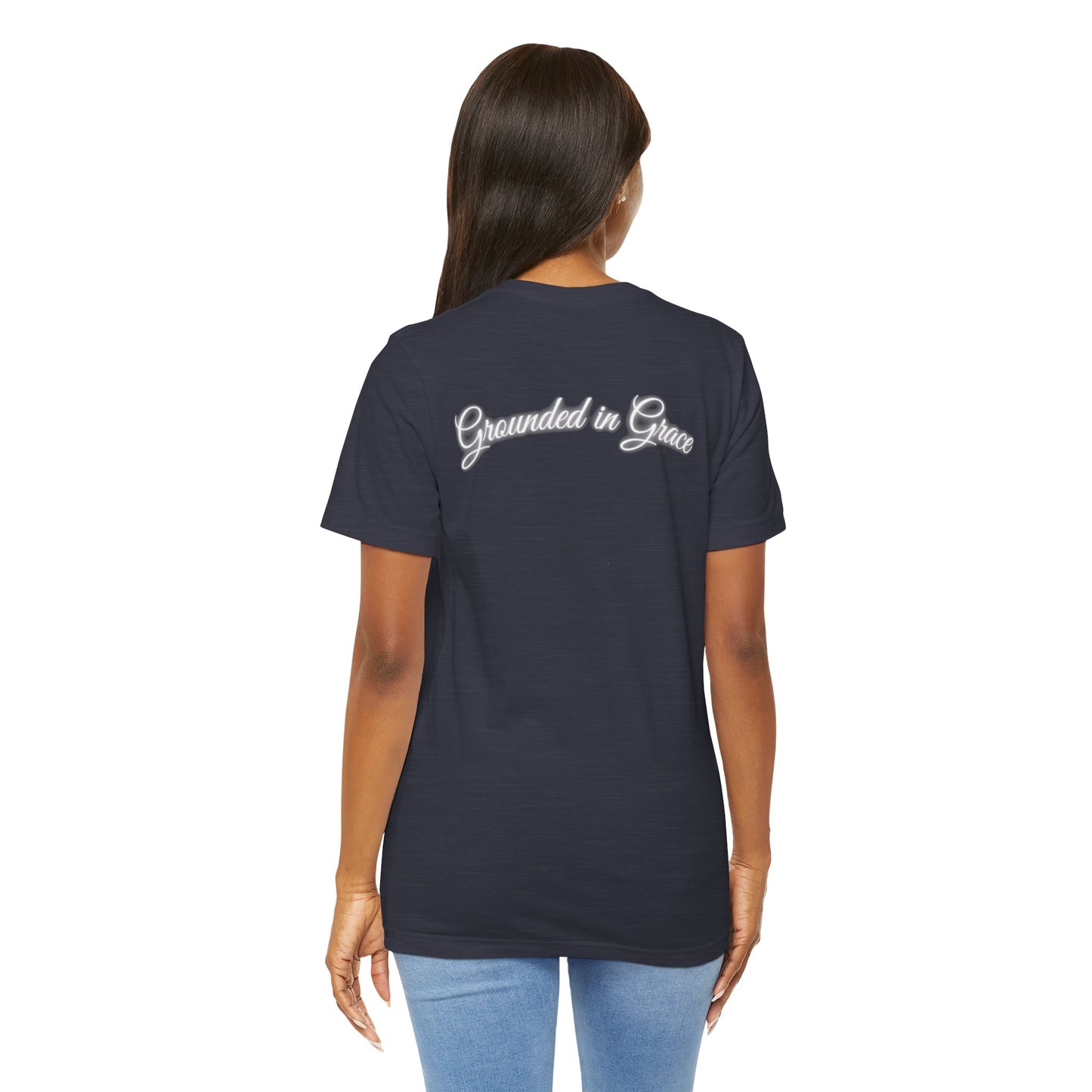 Unisex Tee - Unshaken in God's Presence Inspired by Psalms 16:8 - Women